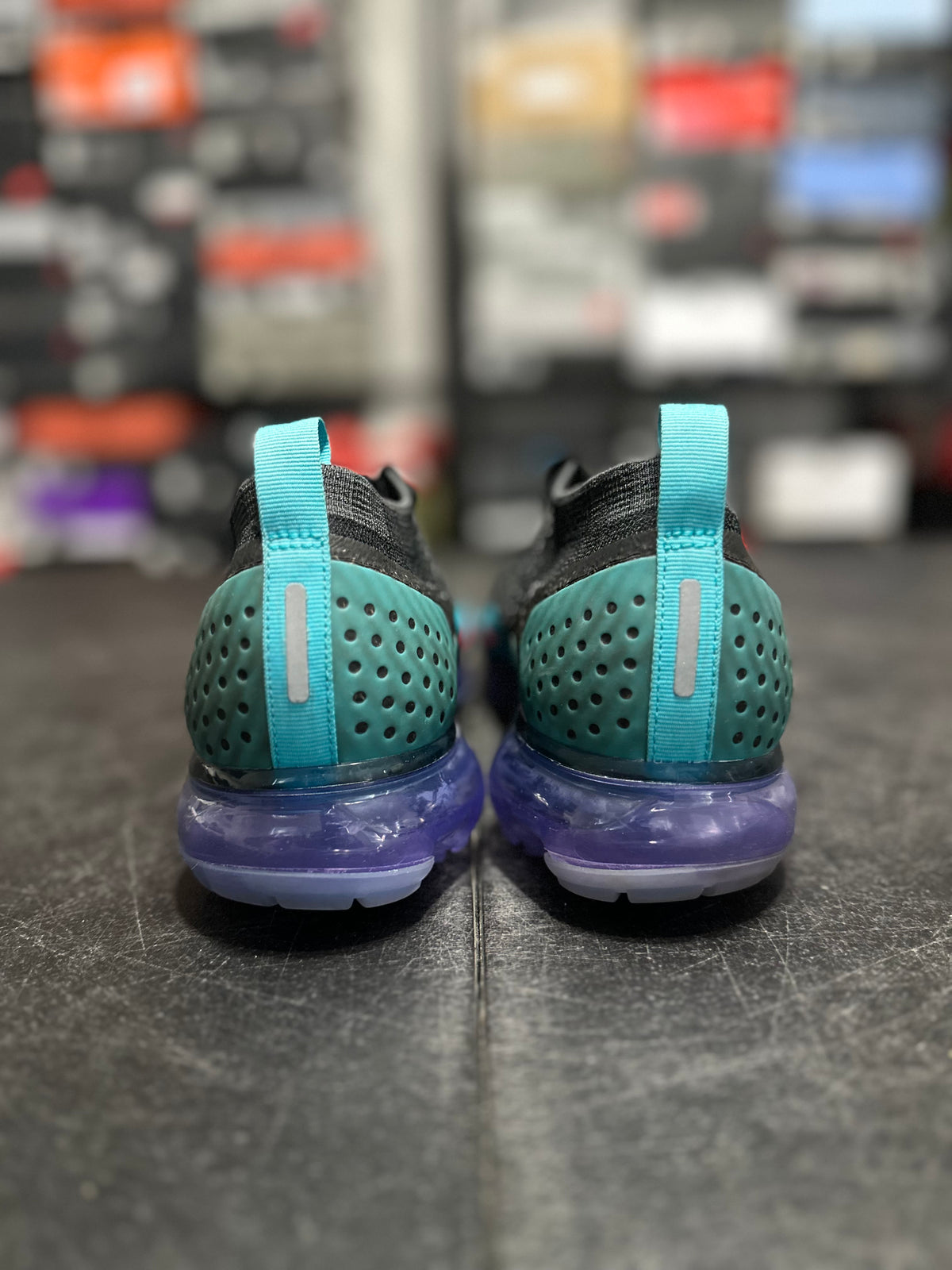 Size 8.5 - Air Vapormax 2.0 black hot punch