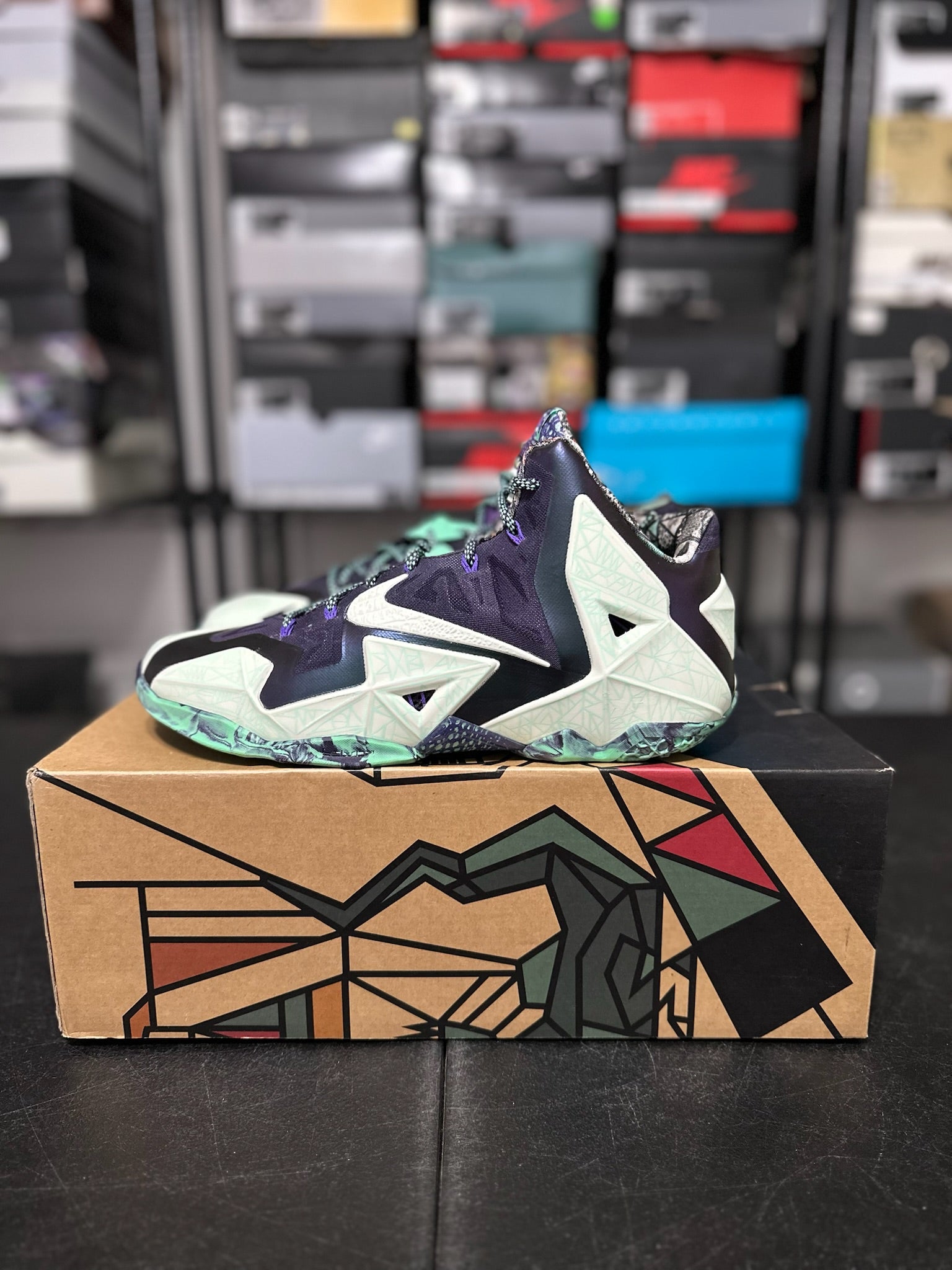 Size 10.5 - LeBron 11 NOLA Gumbo League Gator King