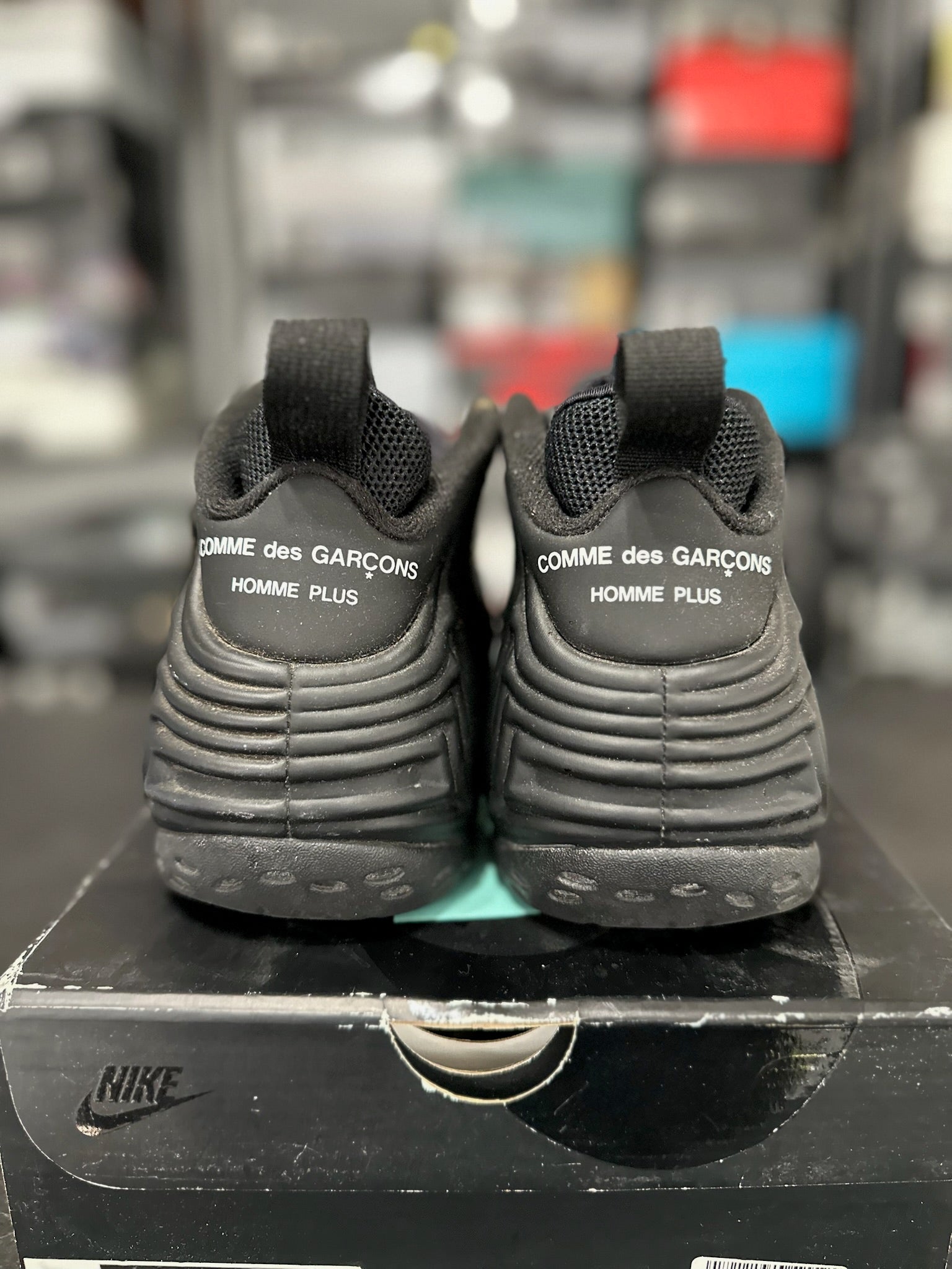 Size 10 - Foamposite 1 Comme des Garçons Homme Plus Black