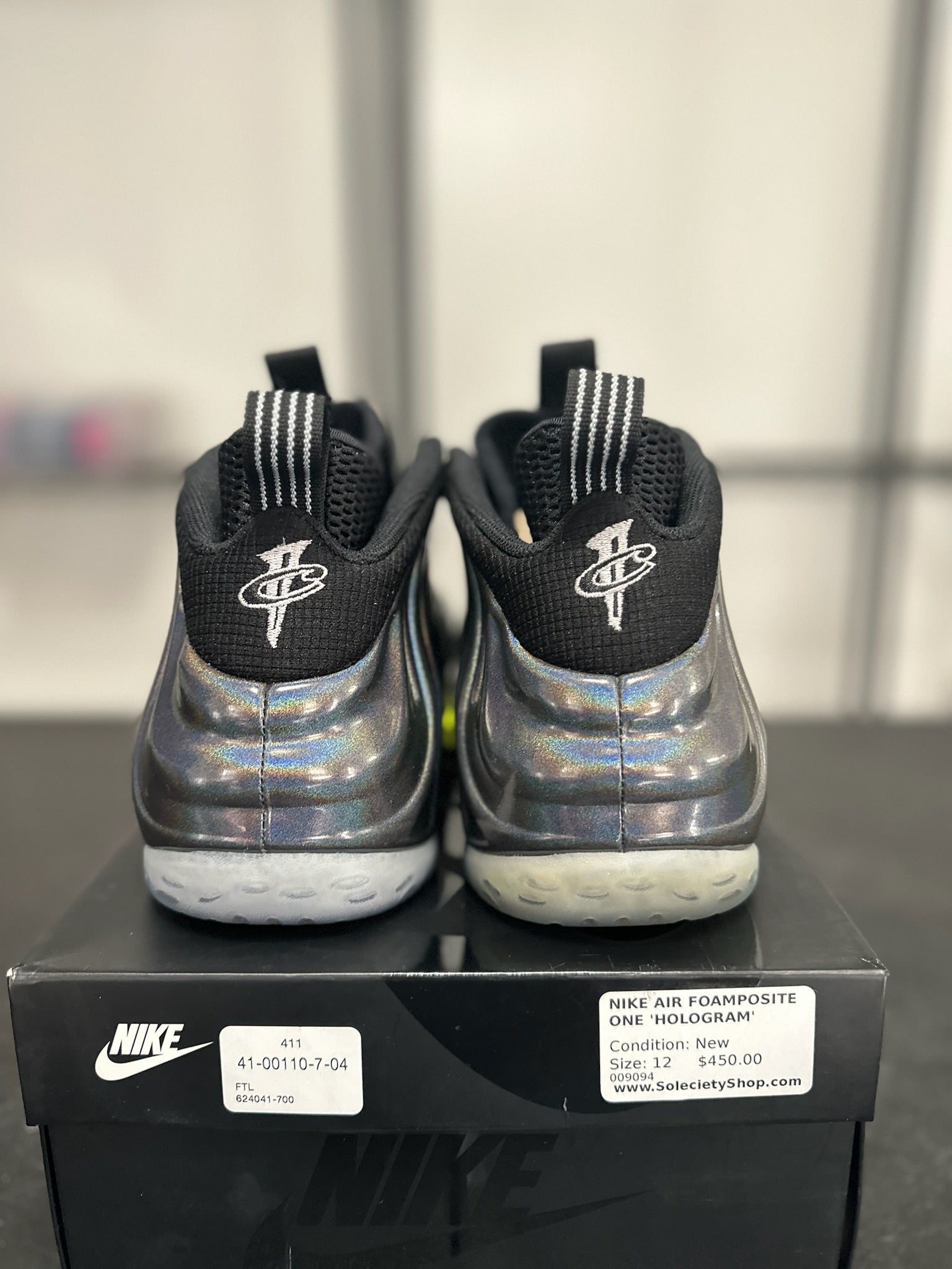 Size 12 - Foamposite 1 Hologram