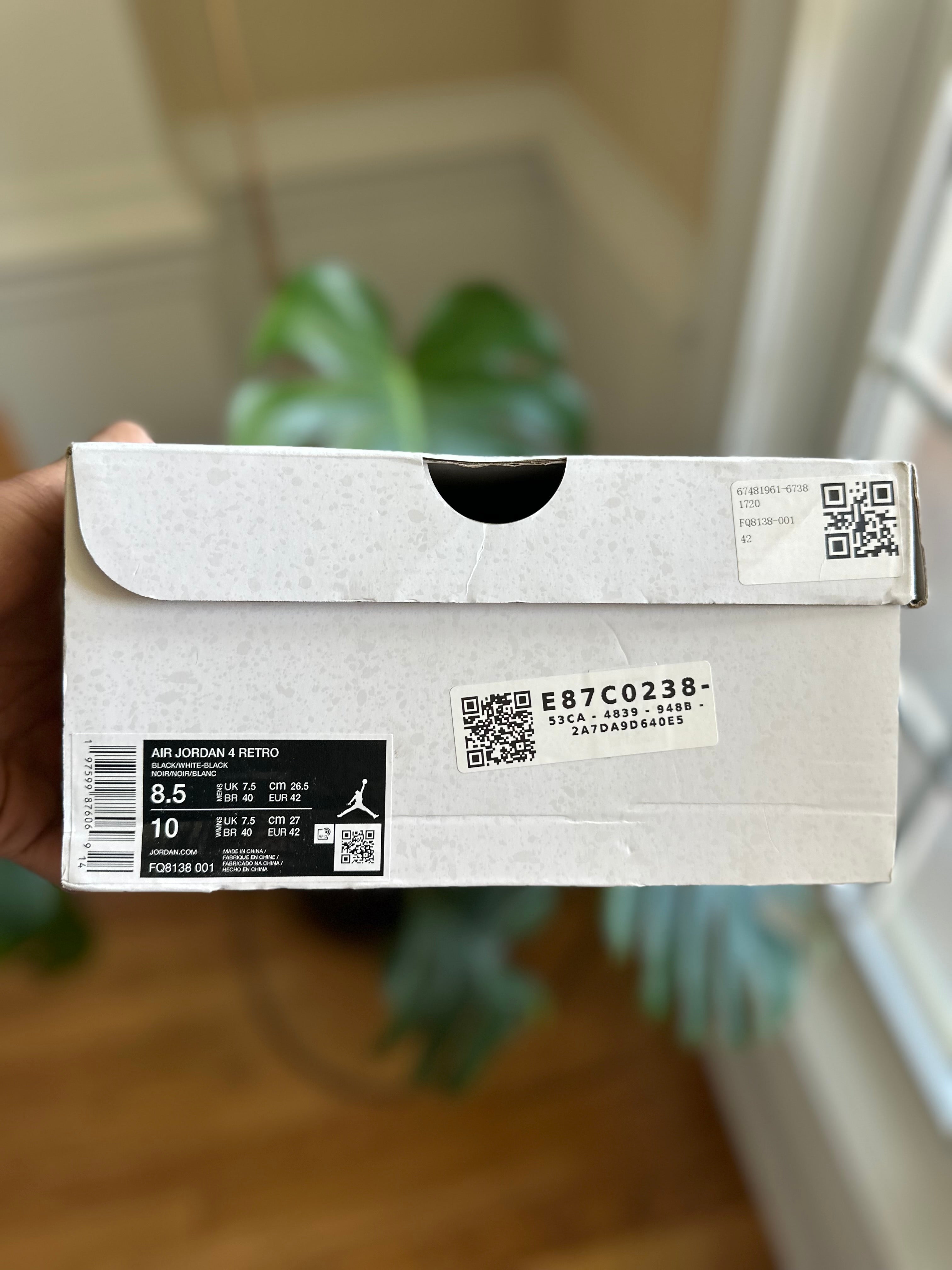 Size 8.5 - J4 white thunder