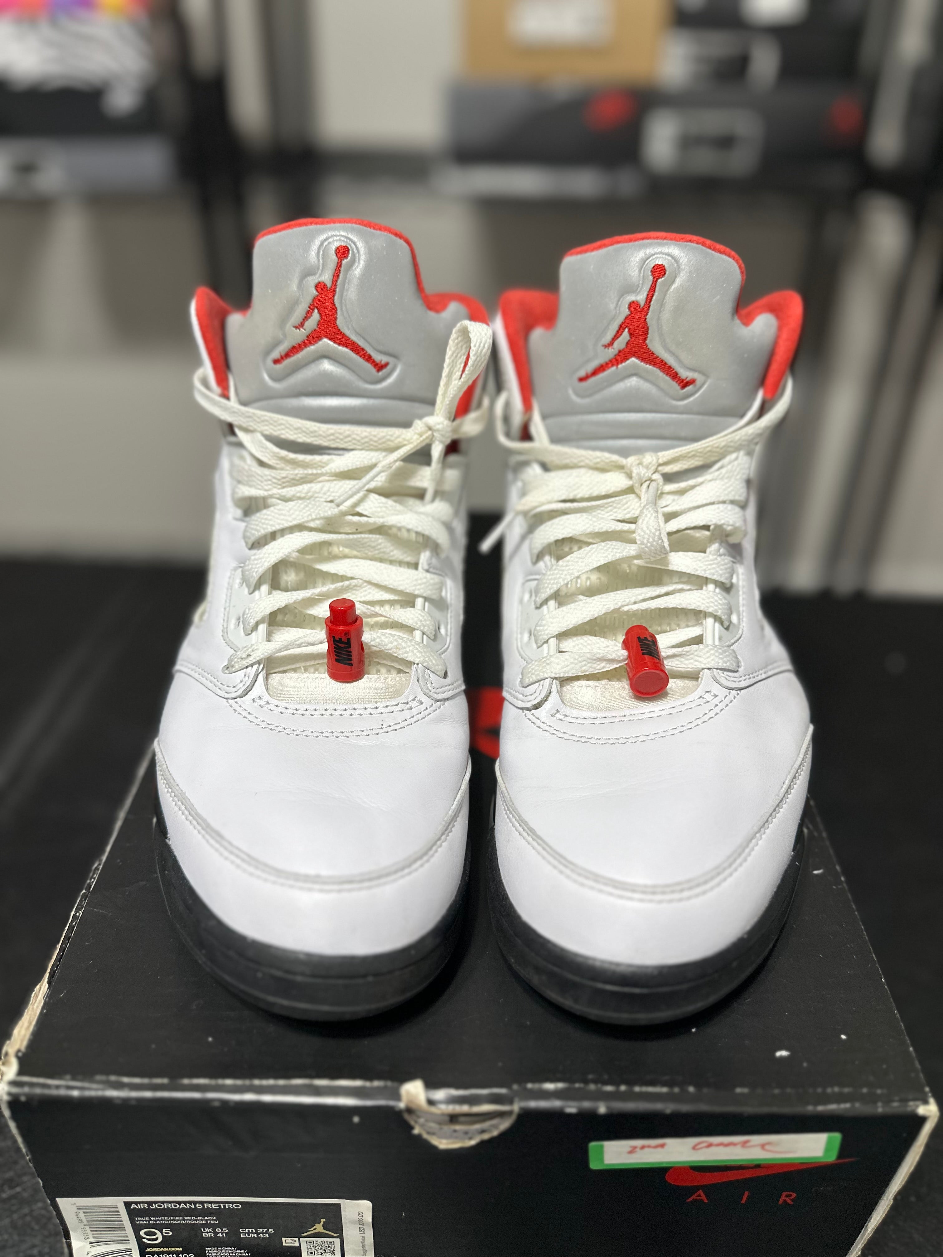Size 9.5 - J5 fire red