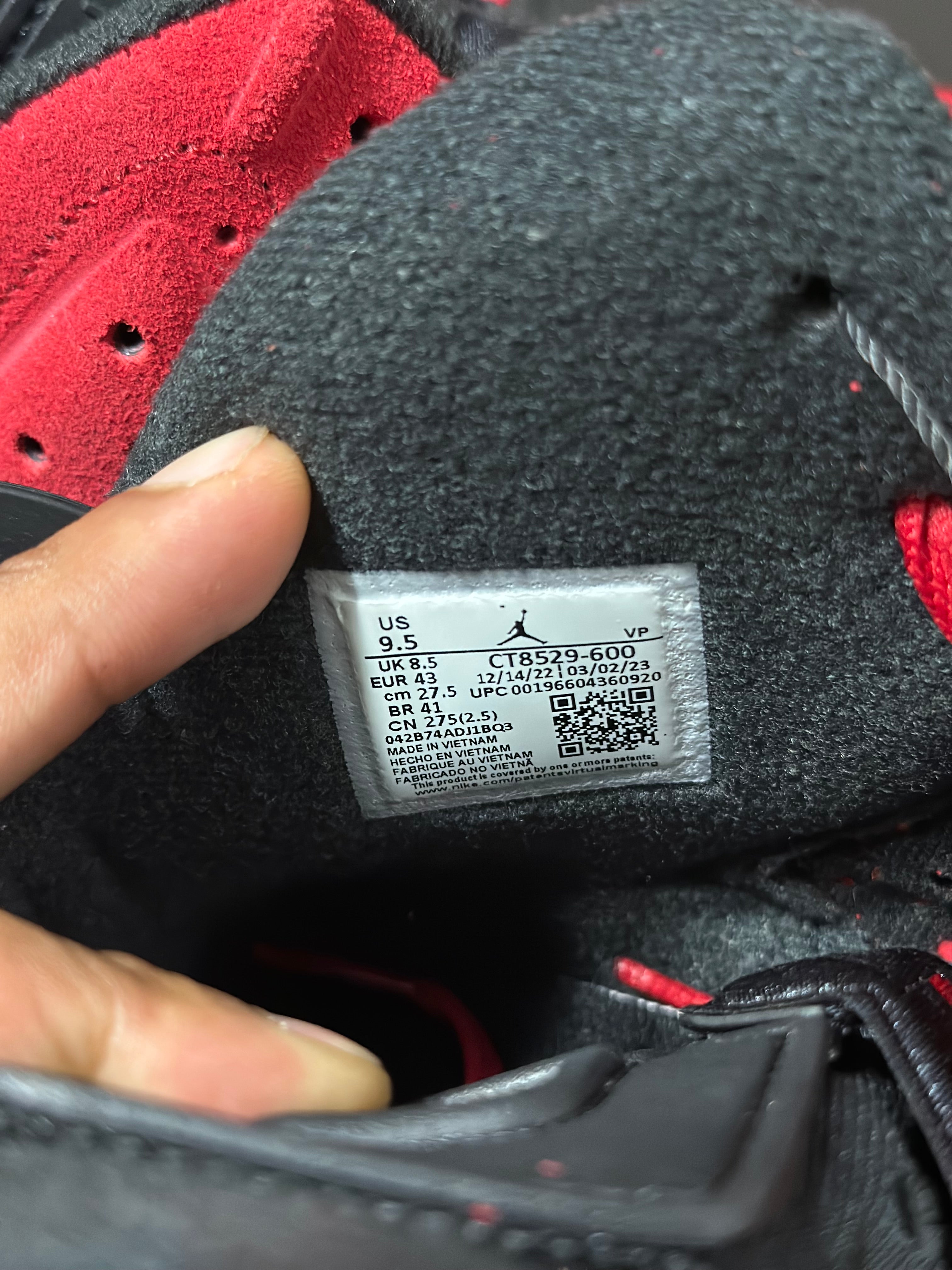 Size 9.5 - J6 toro