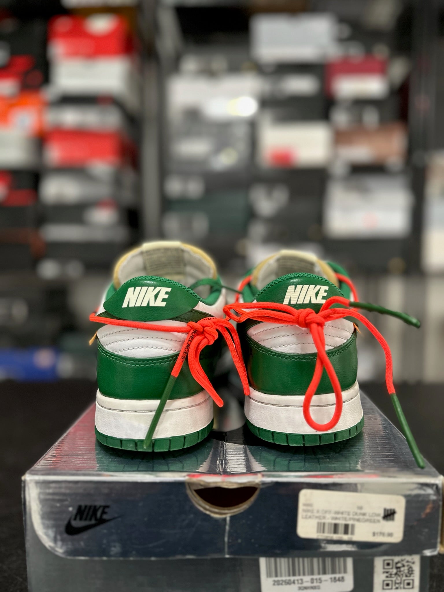 Size 10 - Dunk Low Off White Pine Green