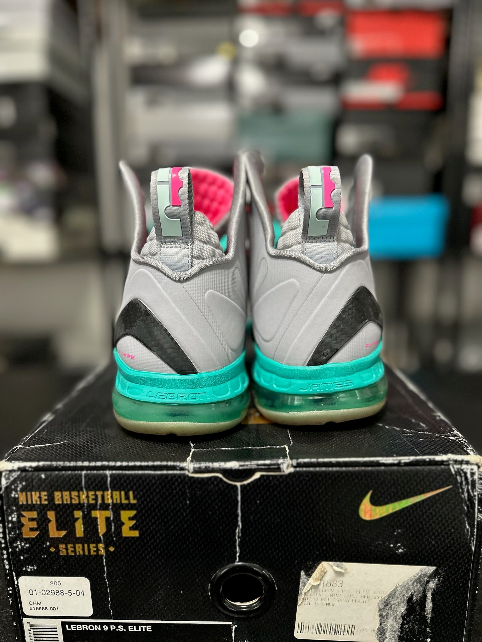 Size 9.5 - LeBron 9 PS Elite South Beach