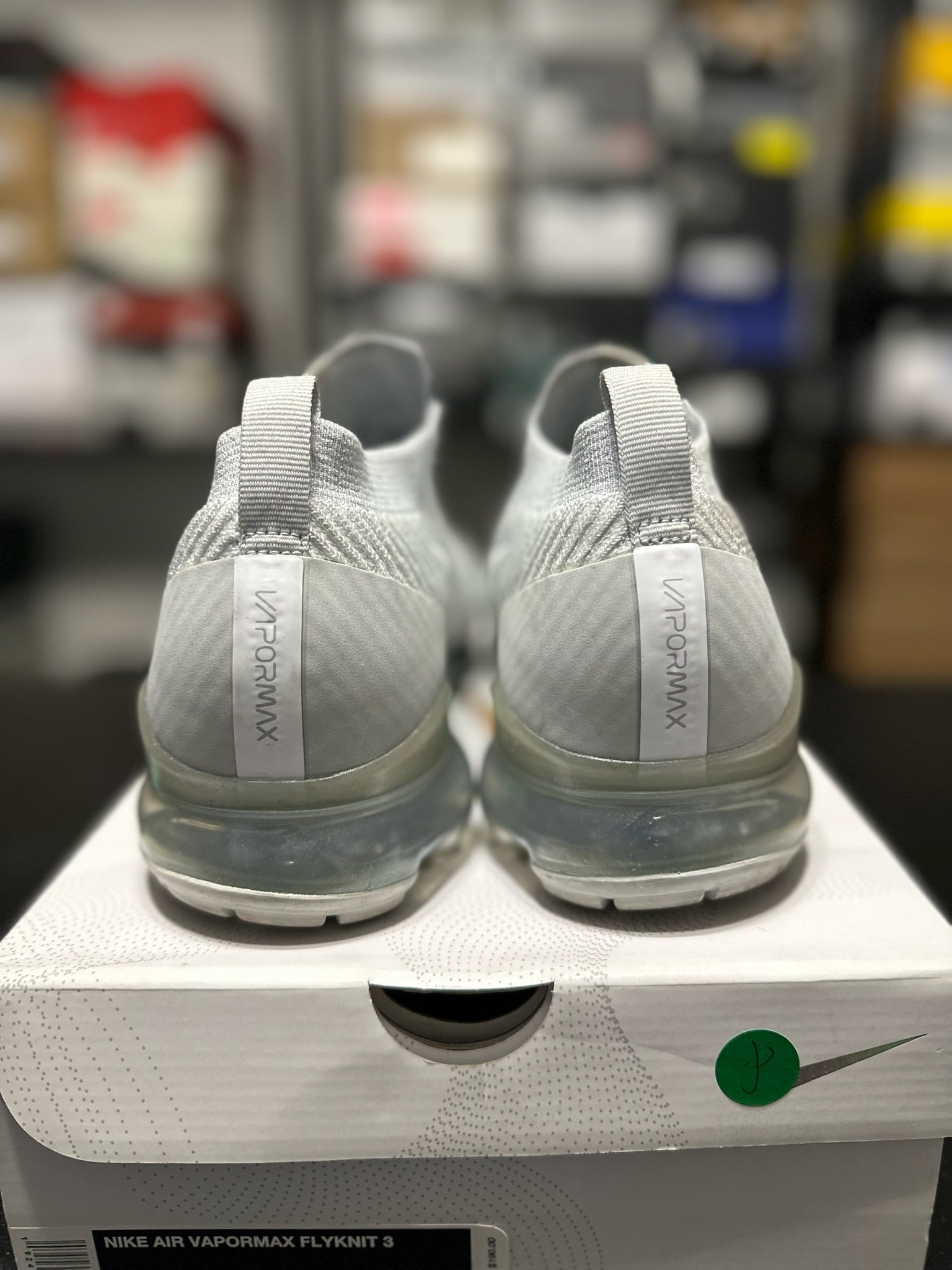 Size 13 - Air VaporMax Flyknit 3 White Pure Platinum