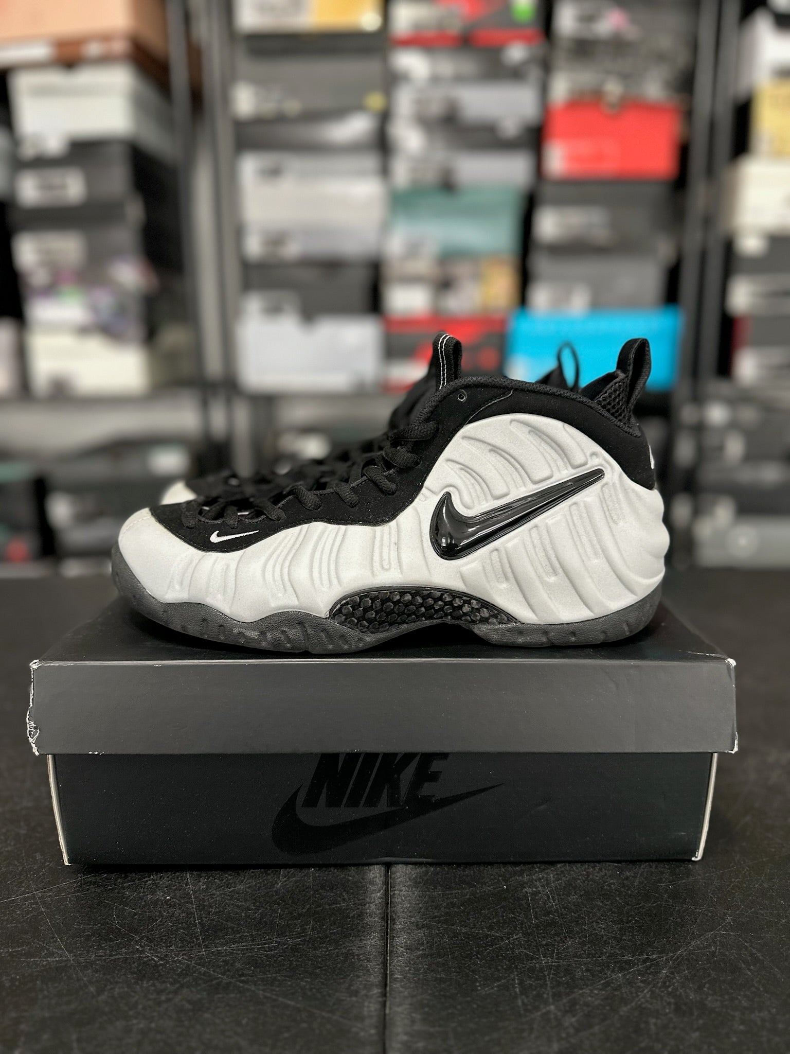 Size 10.5 - Foamposite Pro Wolf Grey