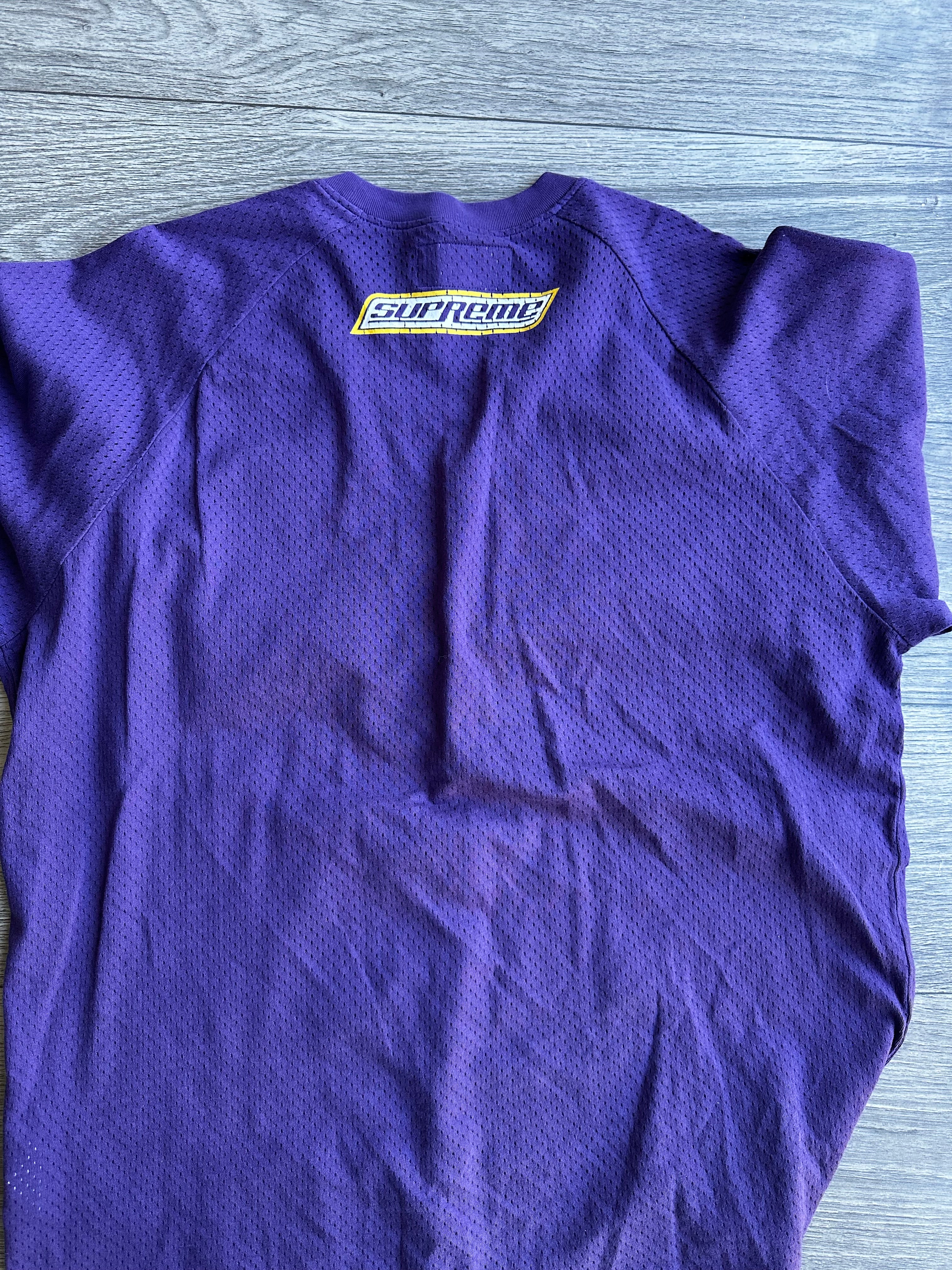 SIZE XL - Supreme x HYSTERIC GLAMOUR mesh long sleeve purple