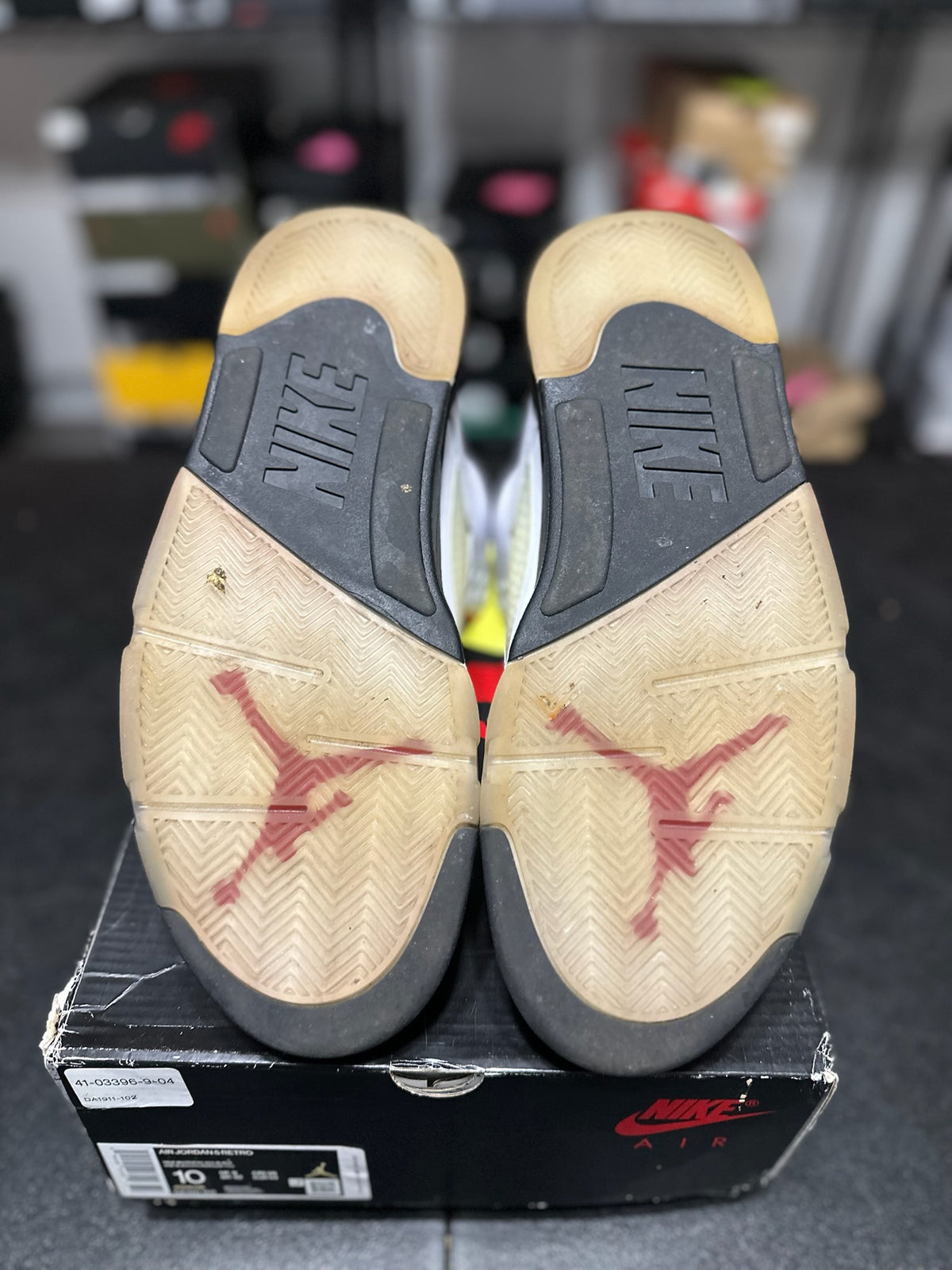 Size 10 - J5 Fire Red Silver Tongue