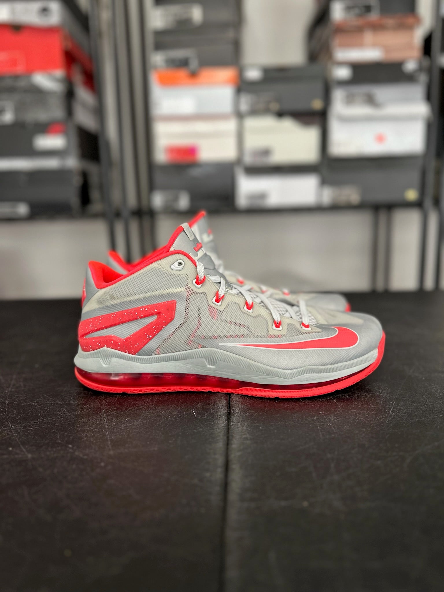 Size 11.5 - LeBron 11 Low Laser Crimson