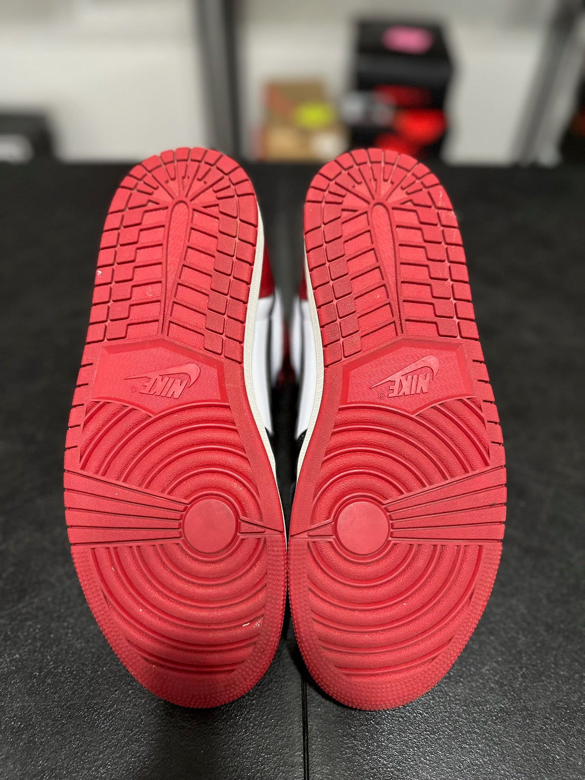 Size 9.5 - j1 high black toe reimagined