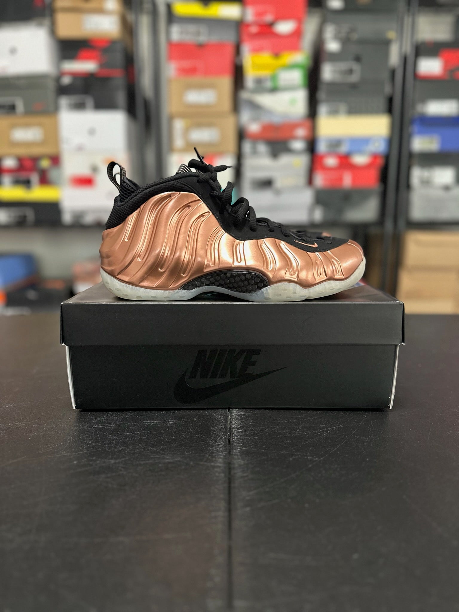 Size 9.5 - Foamposite Copper