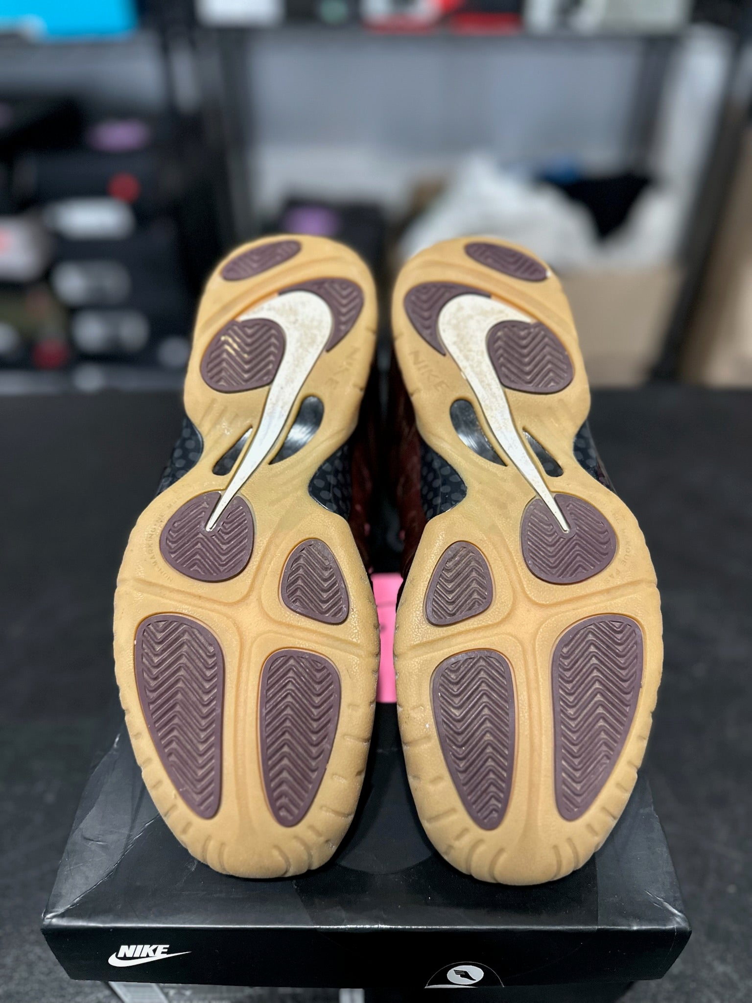 Size 7Y - Foamposite 1 Maroon