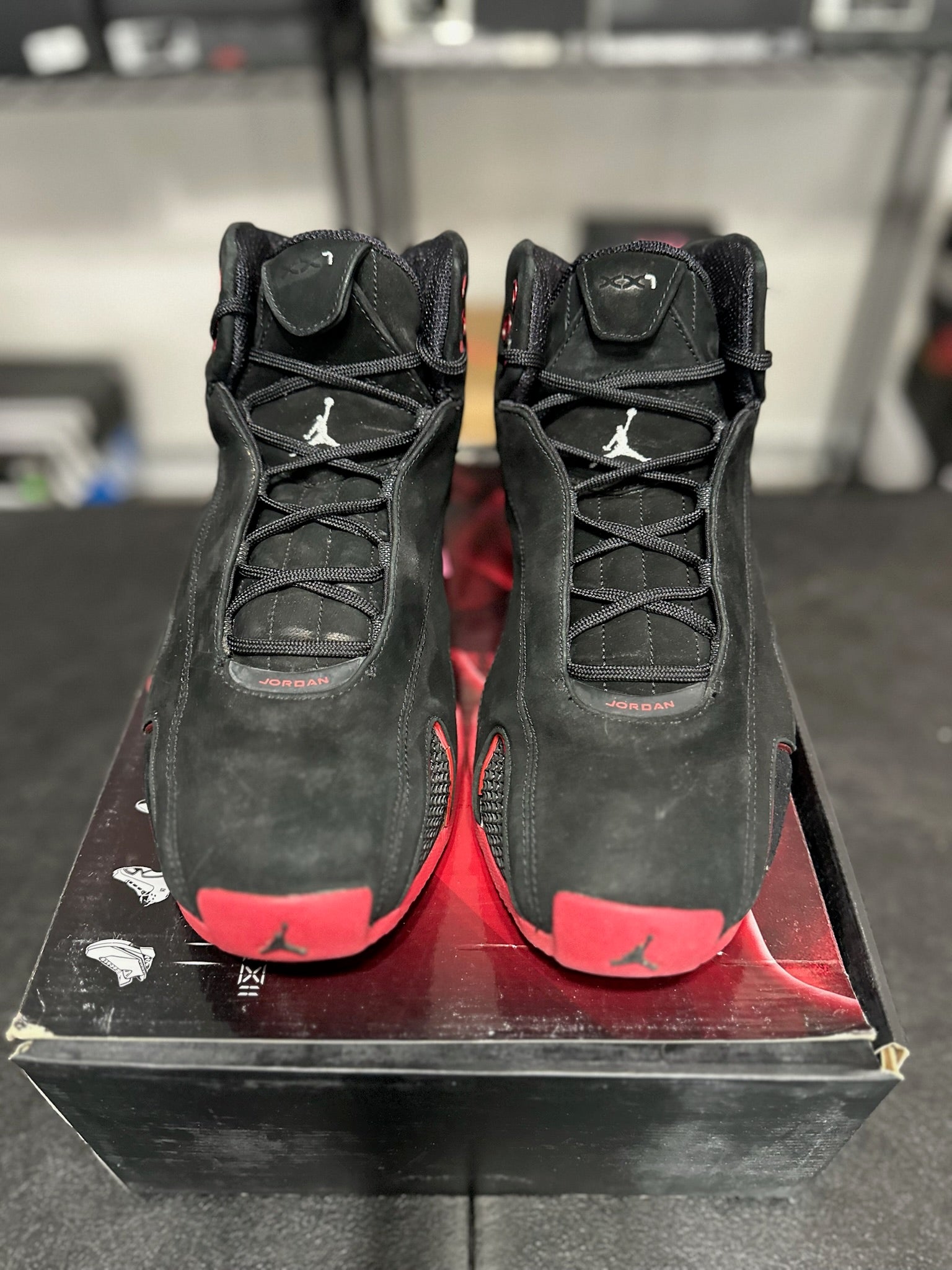 Size 11.5 - J21 black varsity red