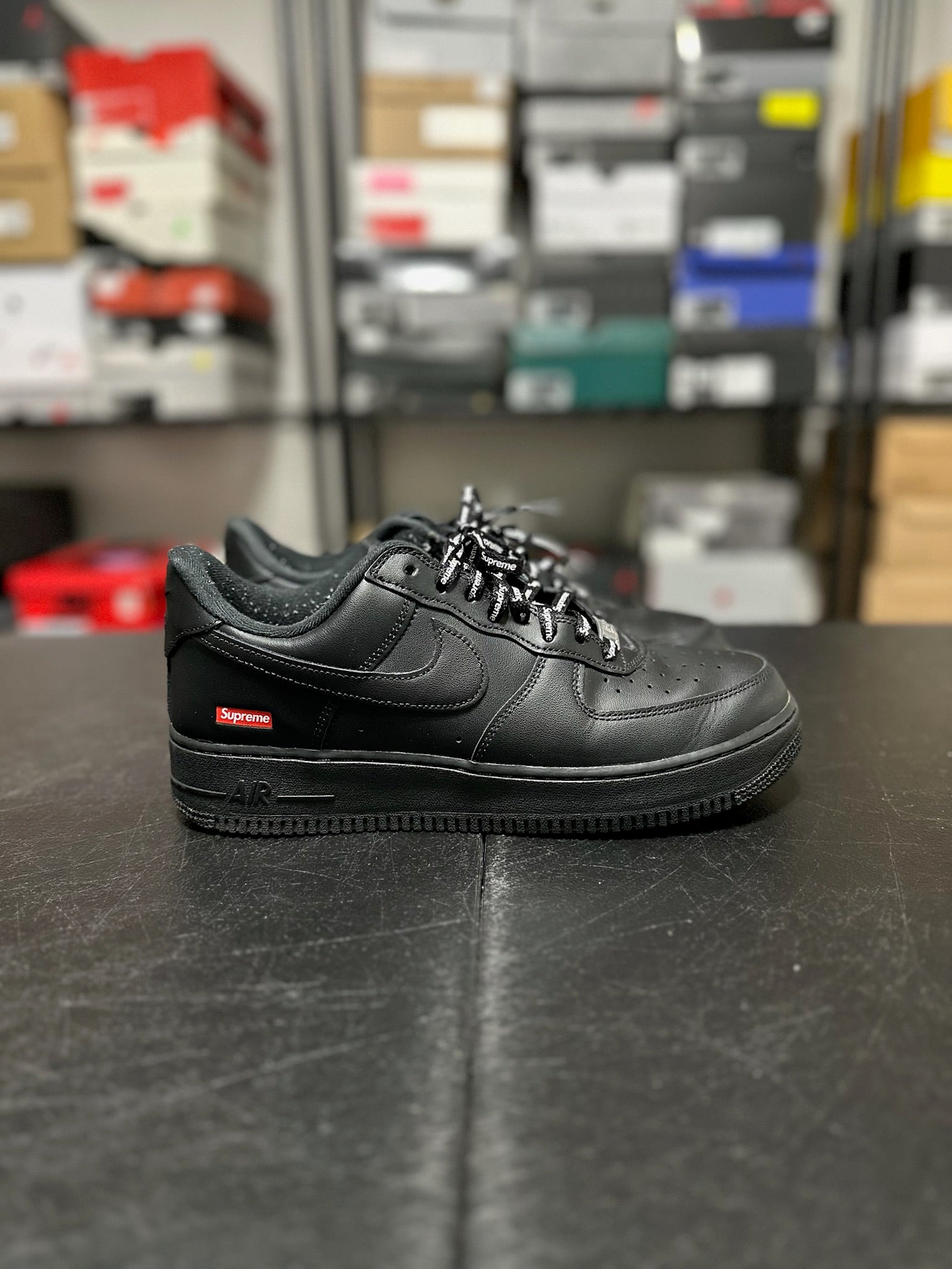 Size 10 - AF 1 Supreme Black