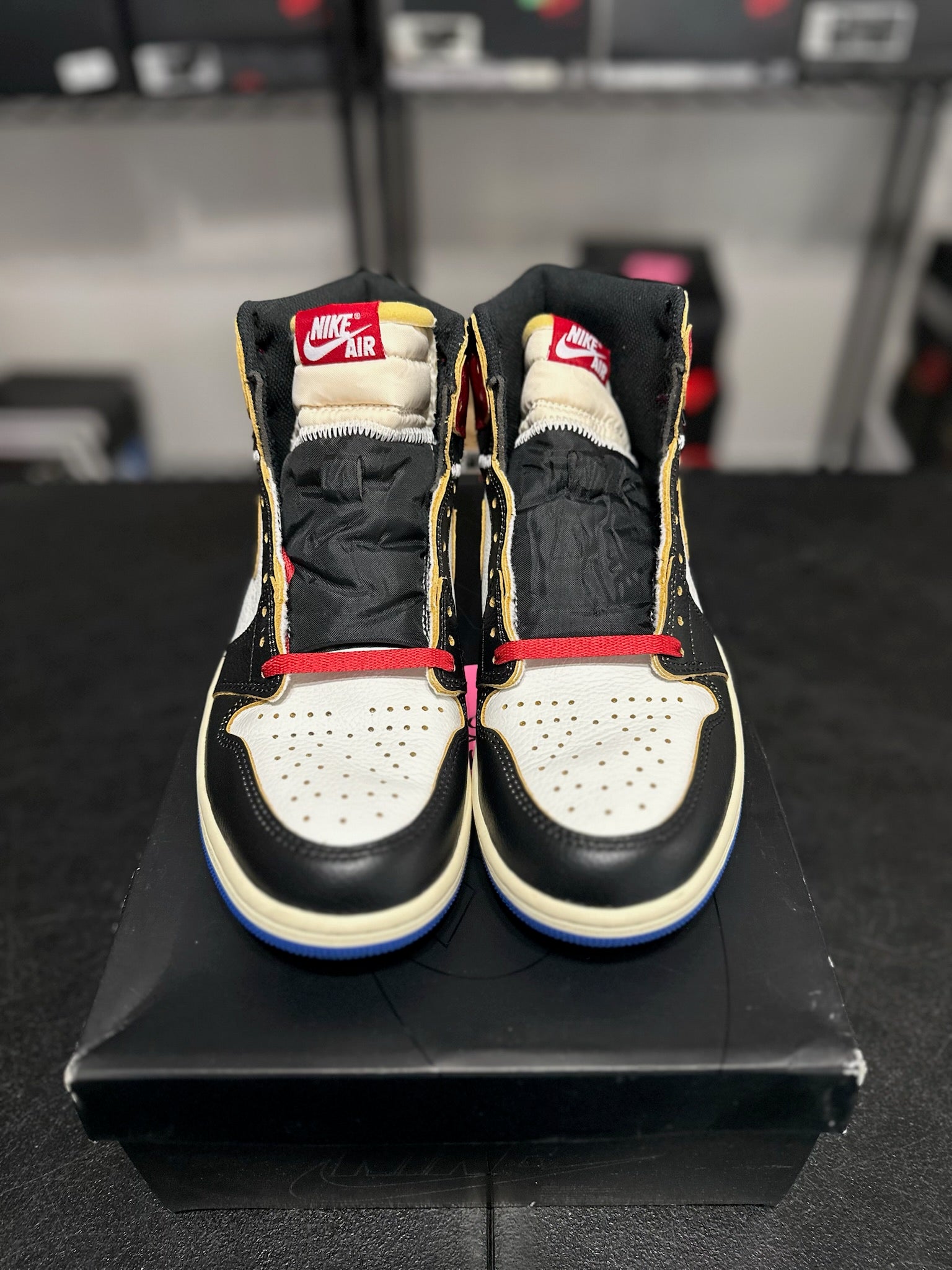 Size 8.5 - J1 Fragment x Union LA Varsity Red Sport Royal