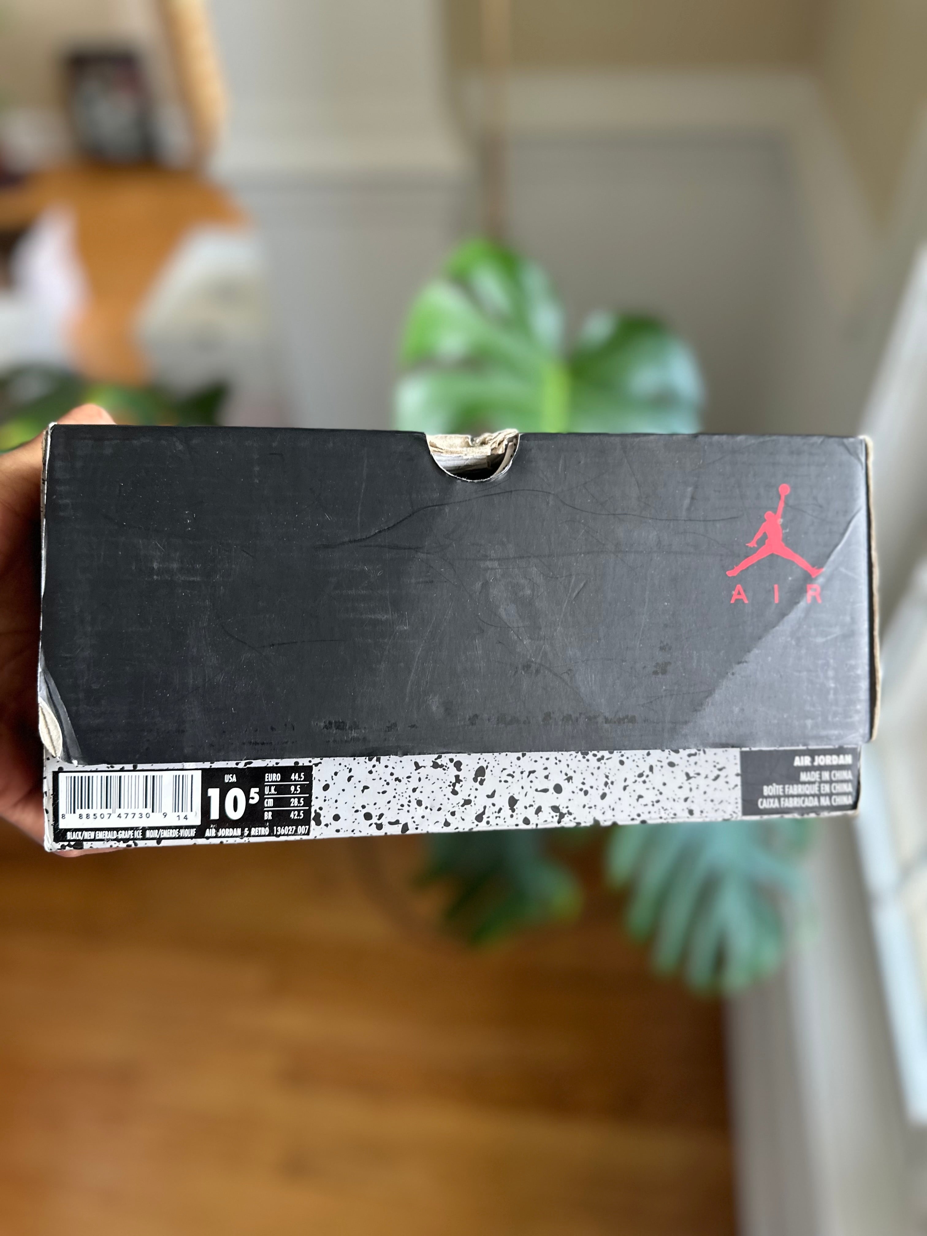 Size 10.5 - J5 black grape