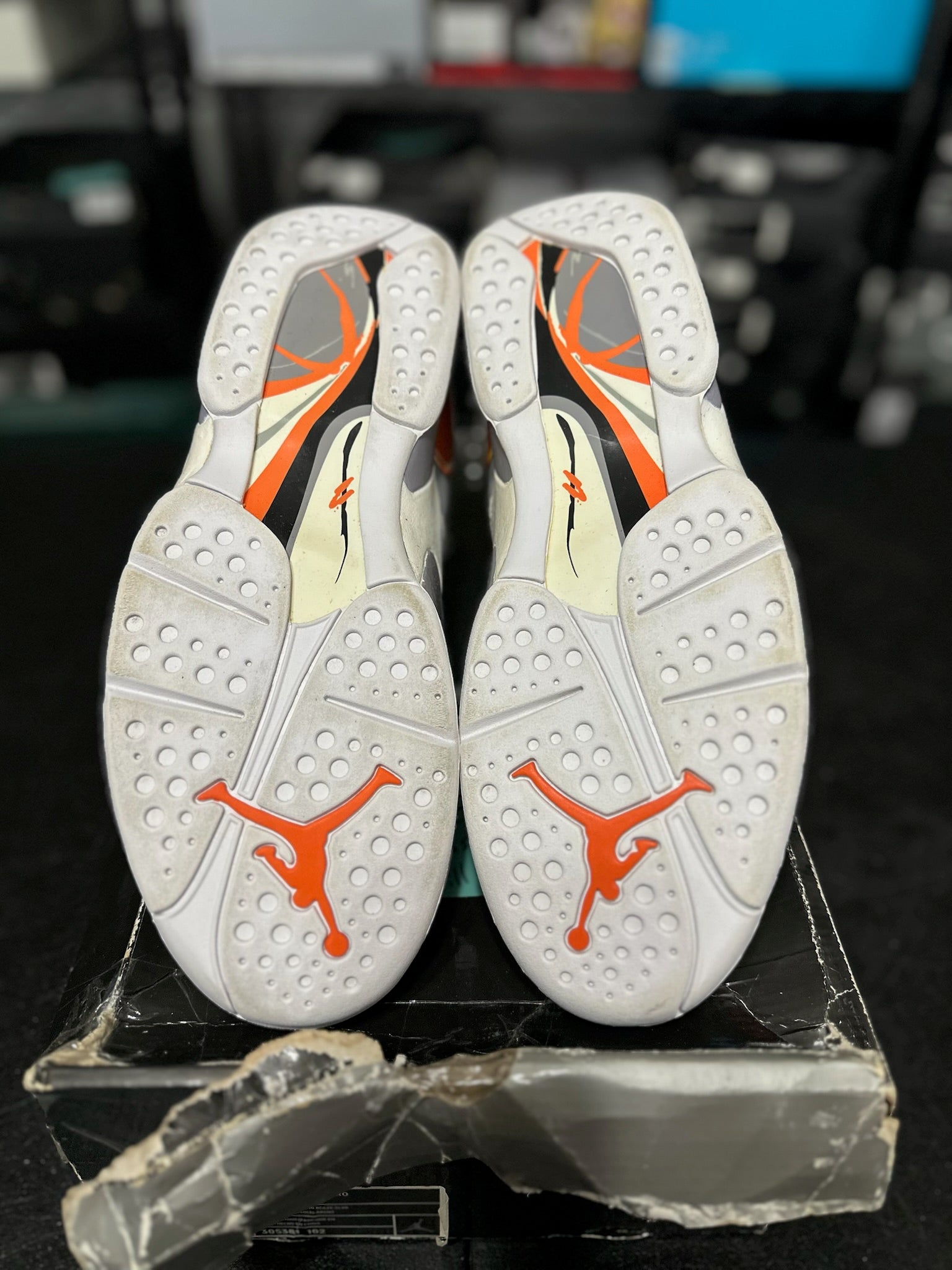 Size 10.5 - J8 Orange White