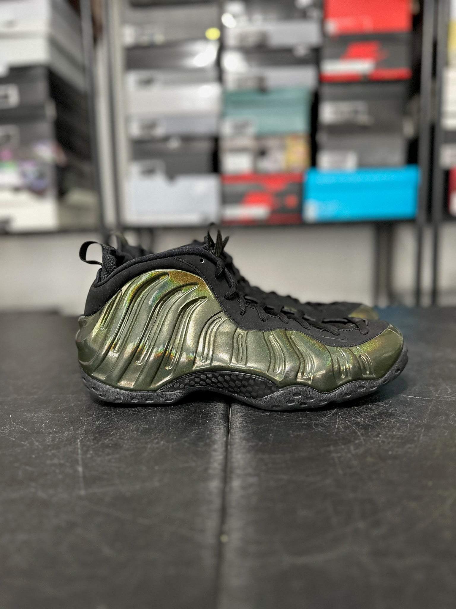 Size 10.5 - Foamposite 1 Legion Green
