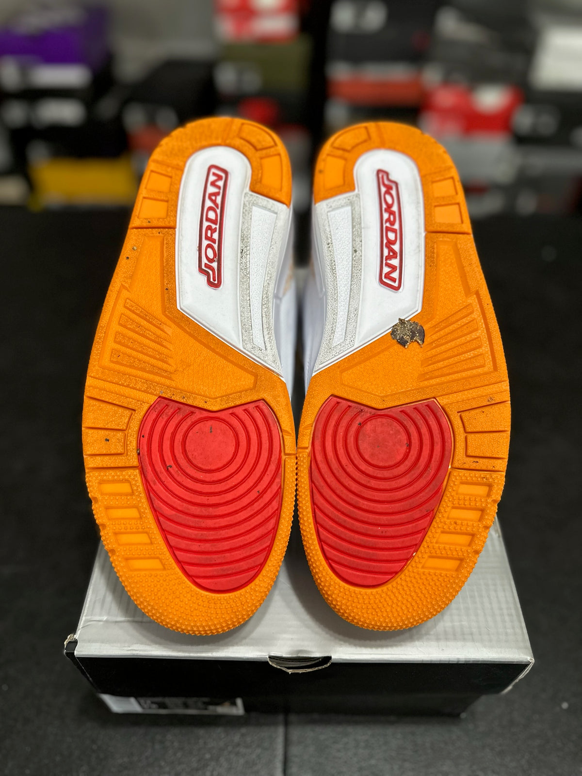 Size 9.5 - (11W) j3 orange citrus