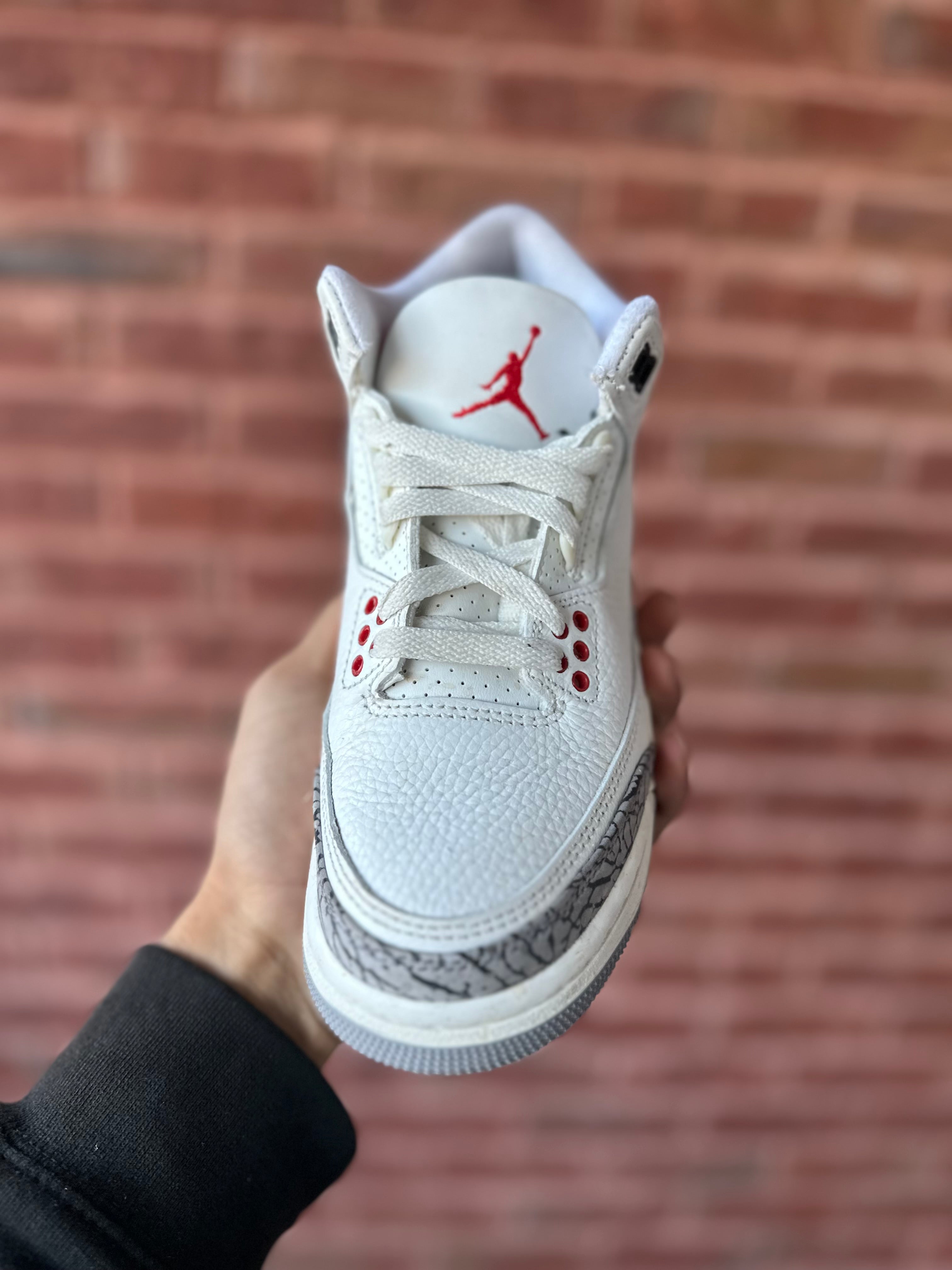 Size 4.5Y - white cement 3 reimagined gs