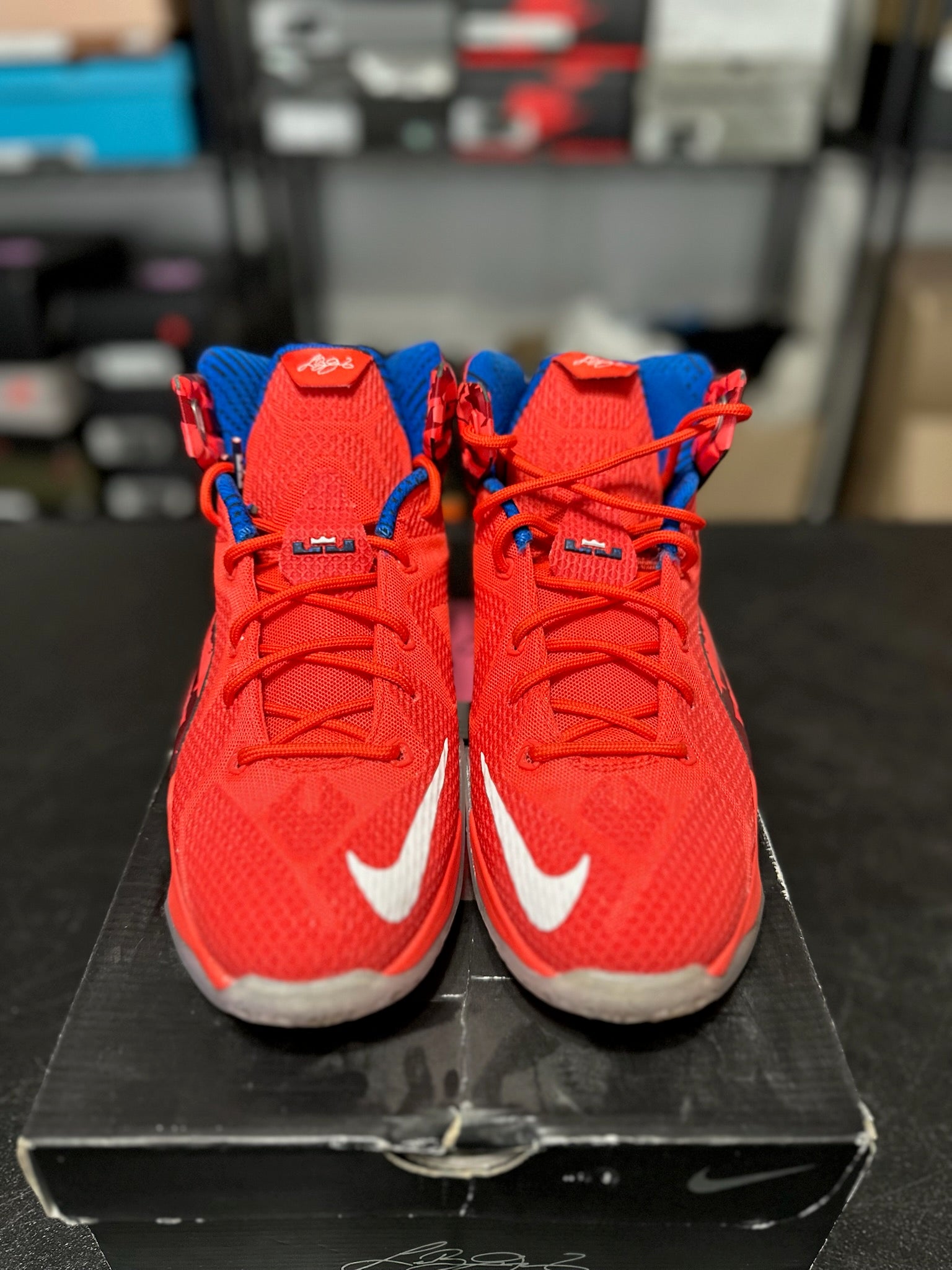 Size 7Y - LeBron 12 Independence Day