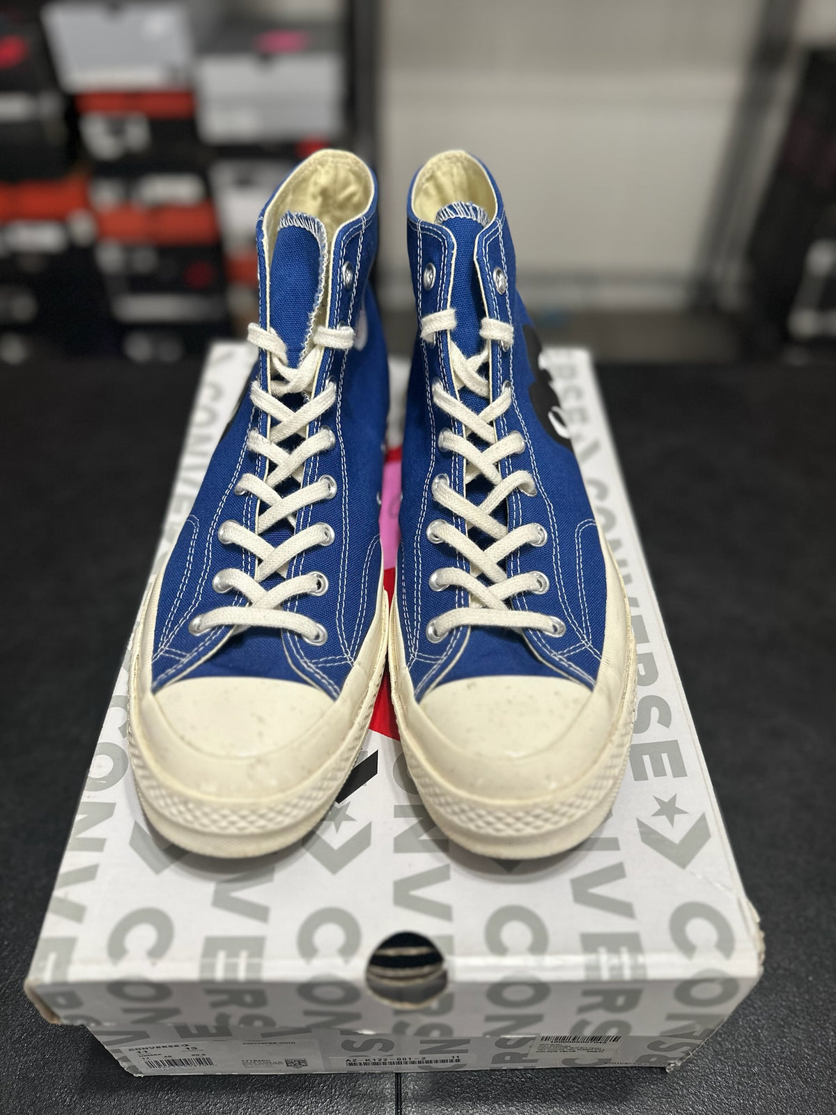 Size 11 - Converse Chuck Taylor all Star 70 hi Comme des garçons play blue quartz