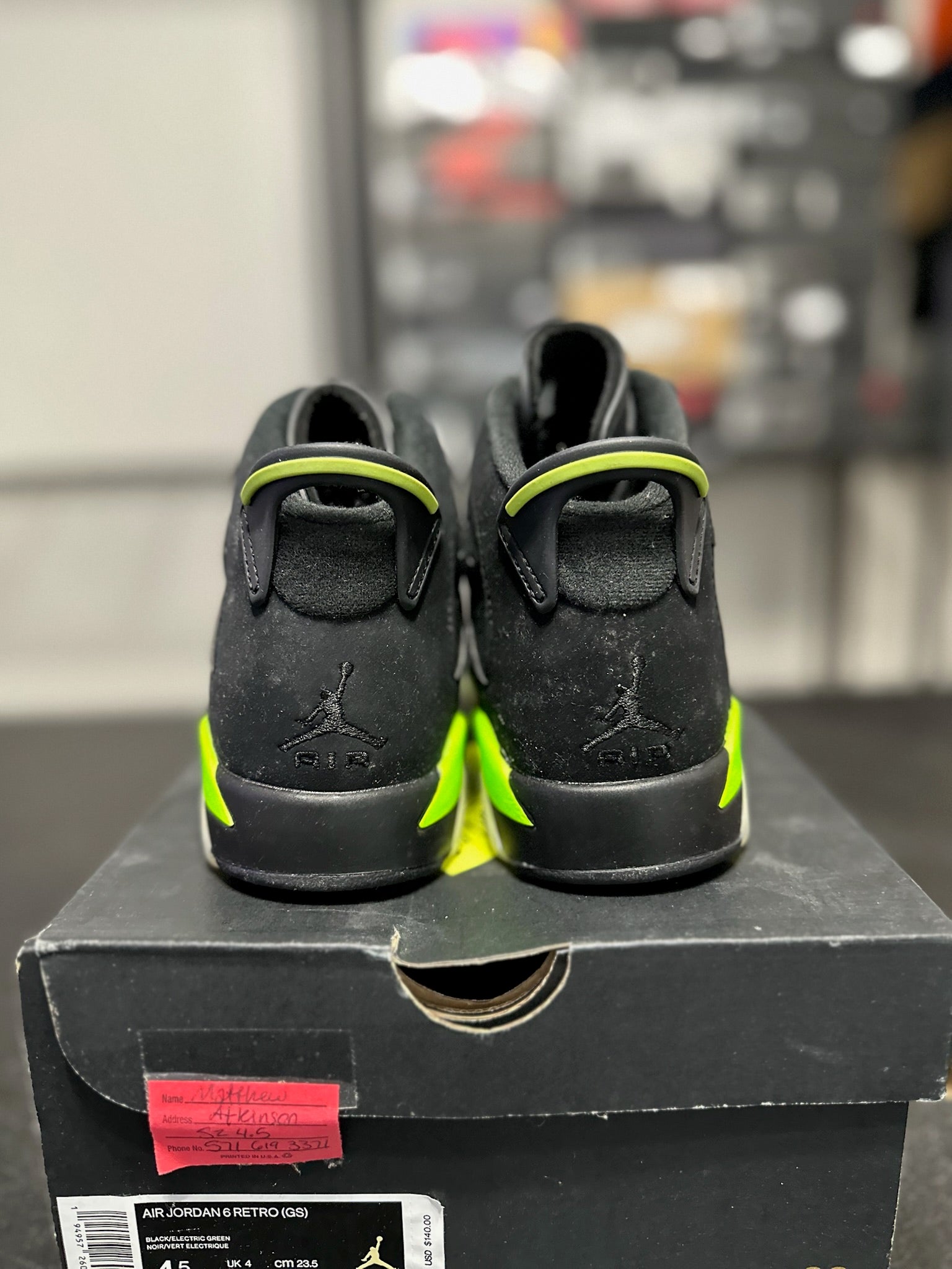 Size 4.5 - J6 Electric Green