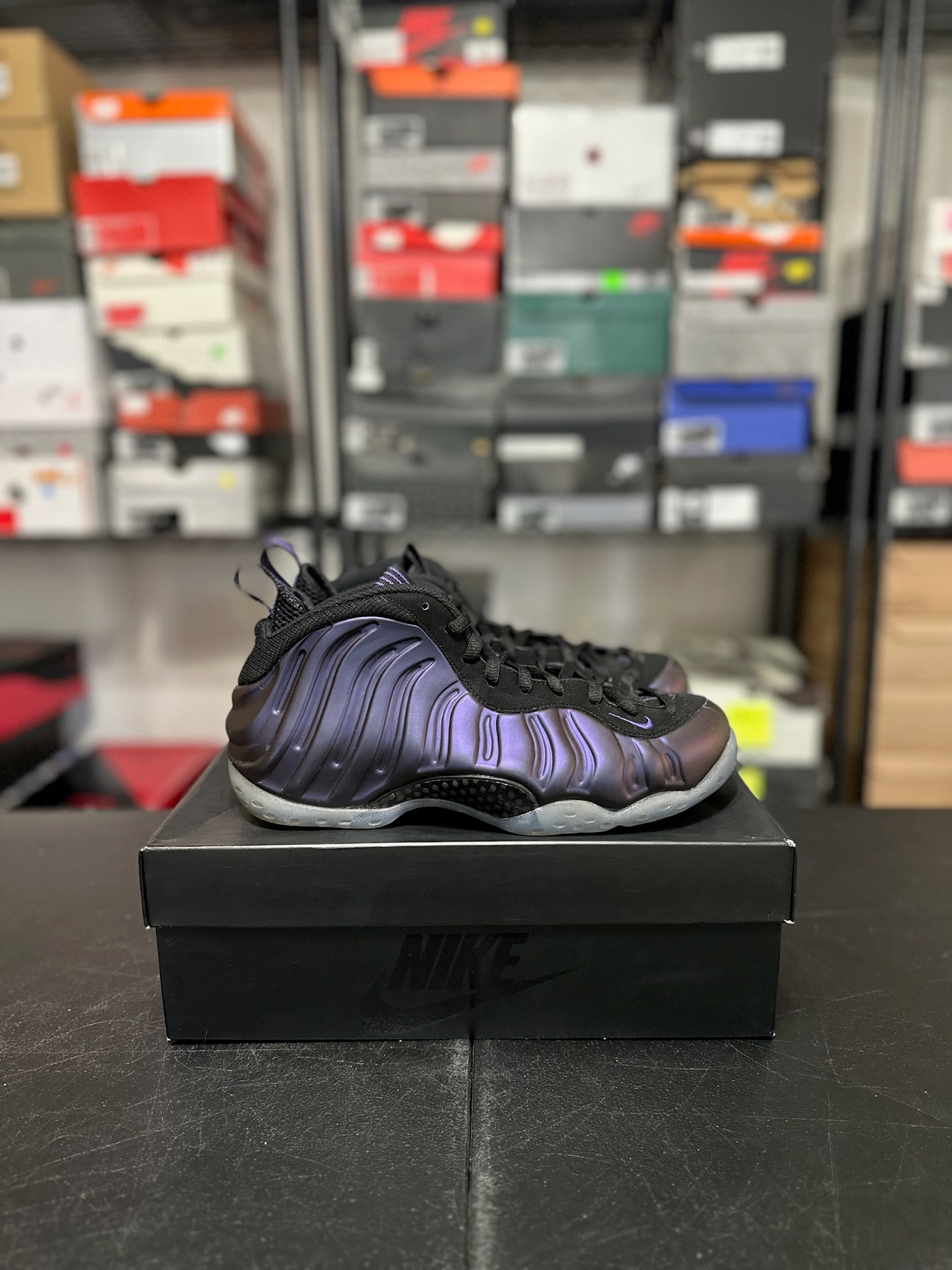 Size 9 - Foamposite 1 Eggplant