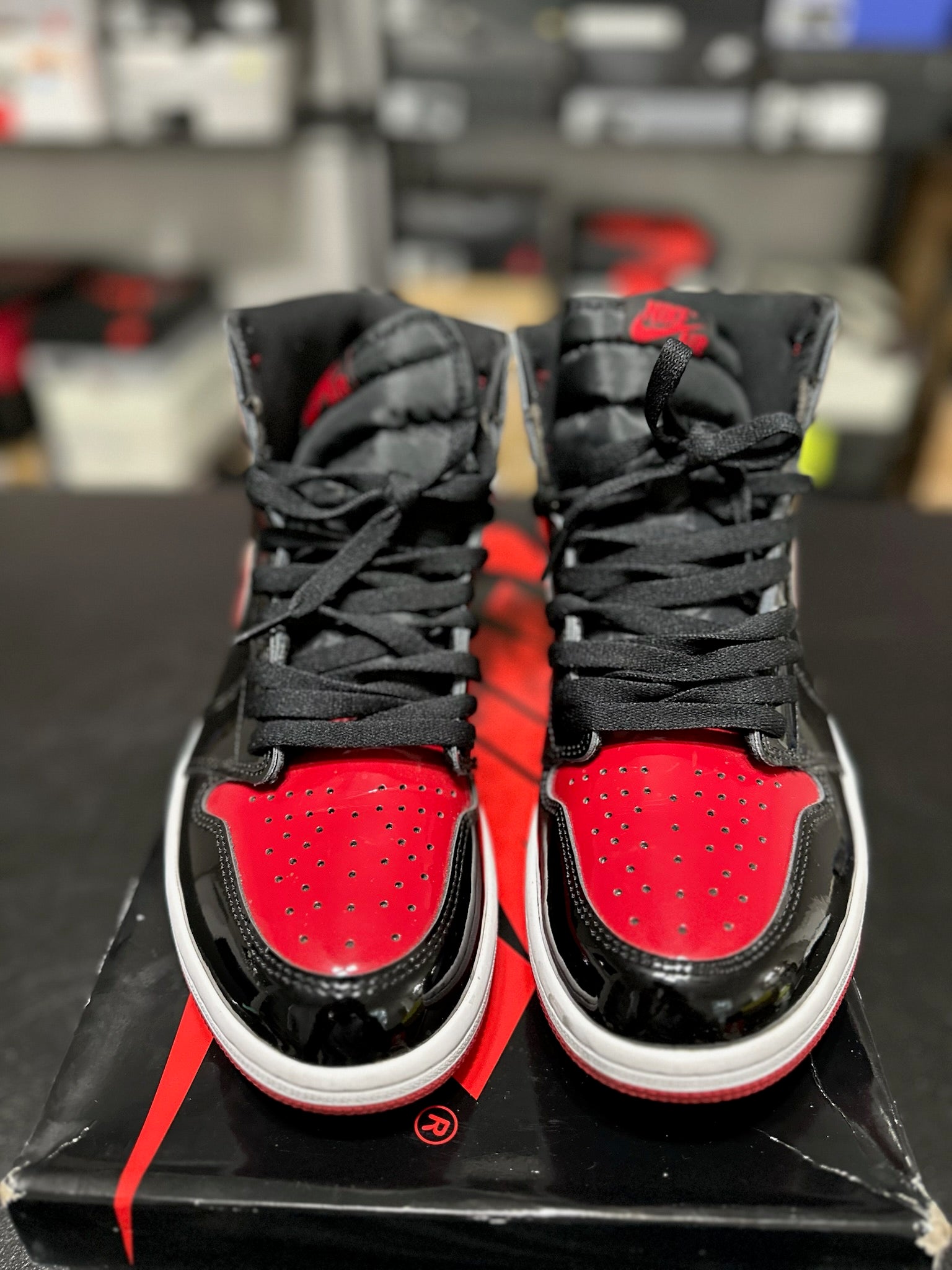 Size 10.5 - J1 High Patent Bred