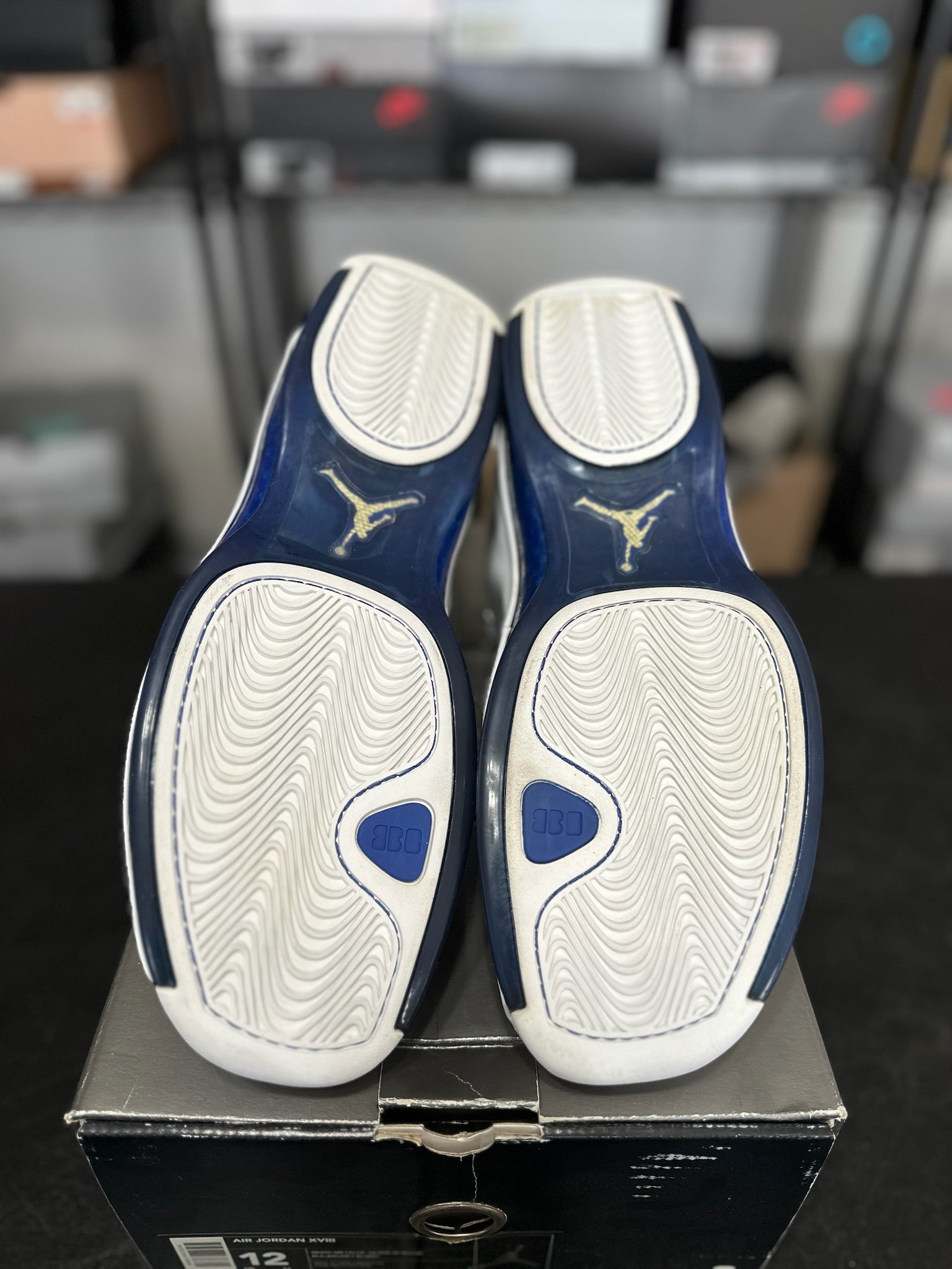 Size 12 - J18 White Sport Royal