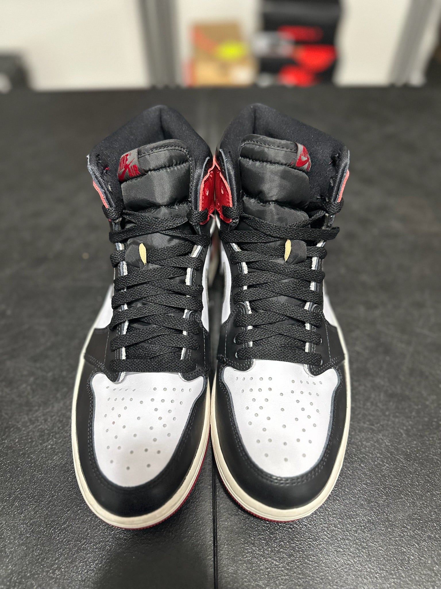 Size 9.5 - j1 high black toe reimagined
