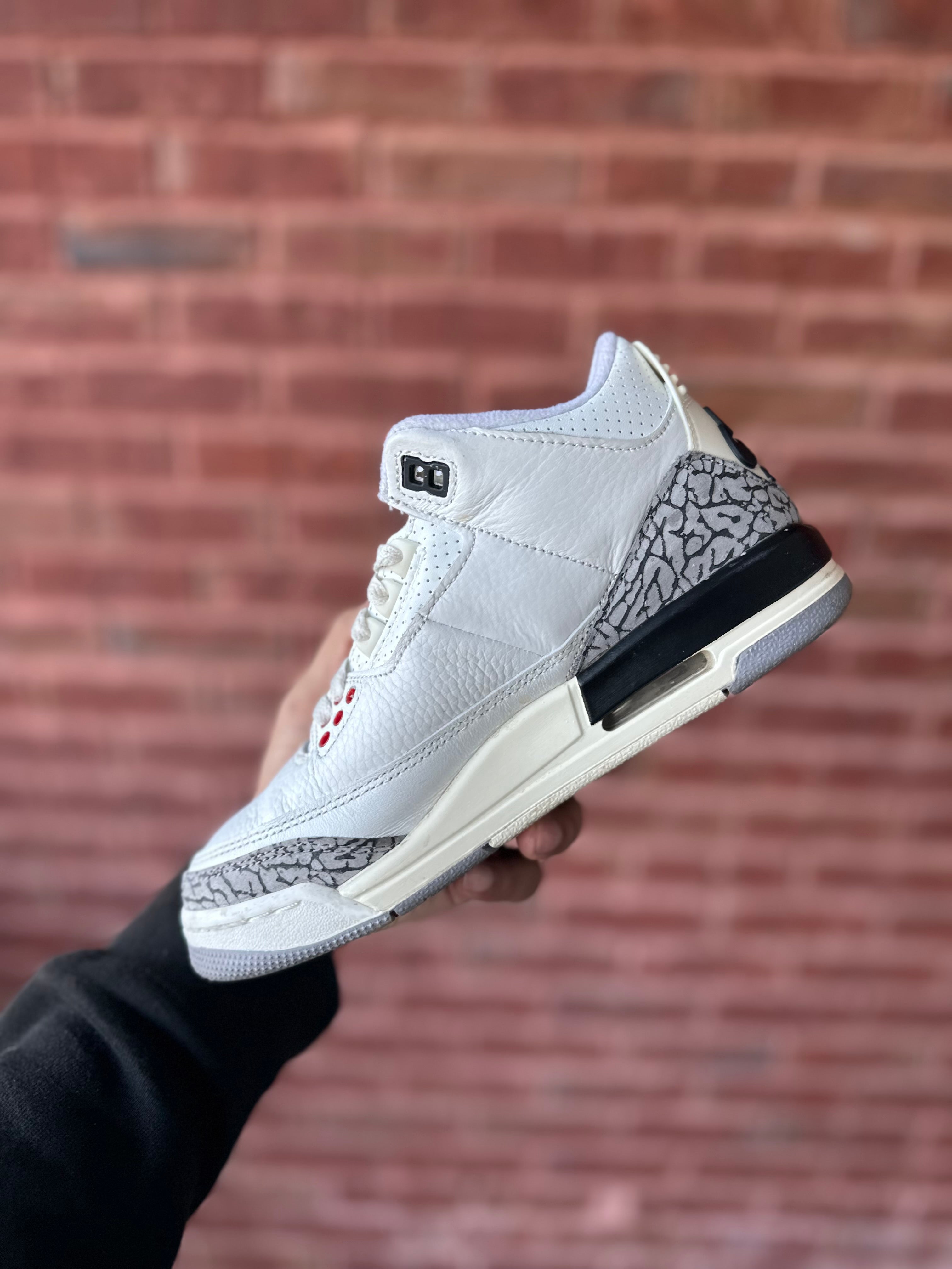 Size 4.5Y - white cement 3 reimagined gs