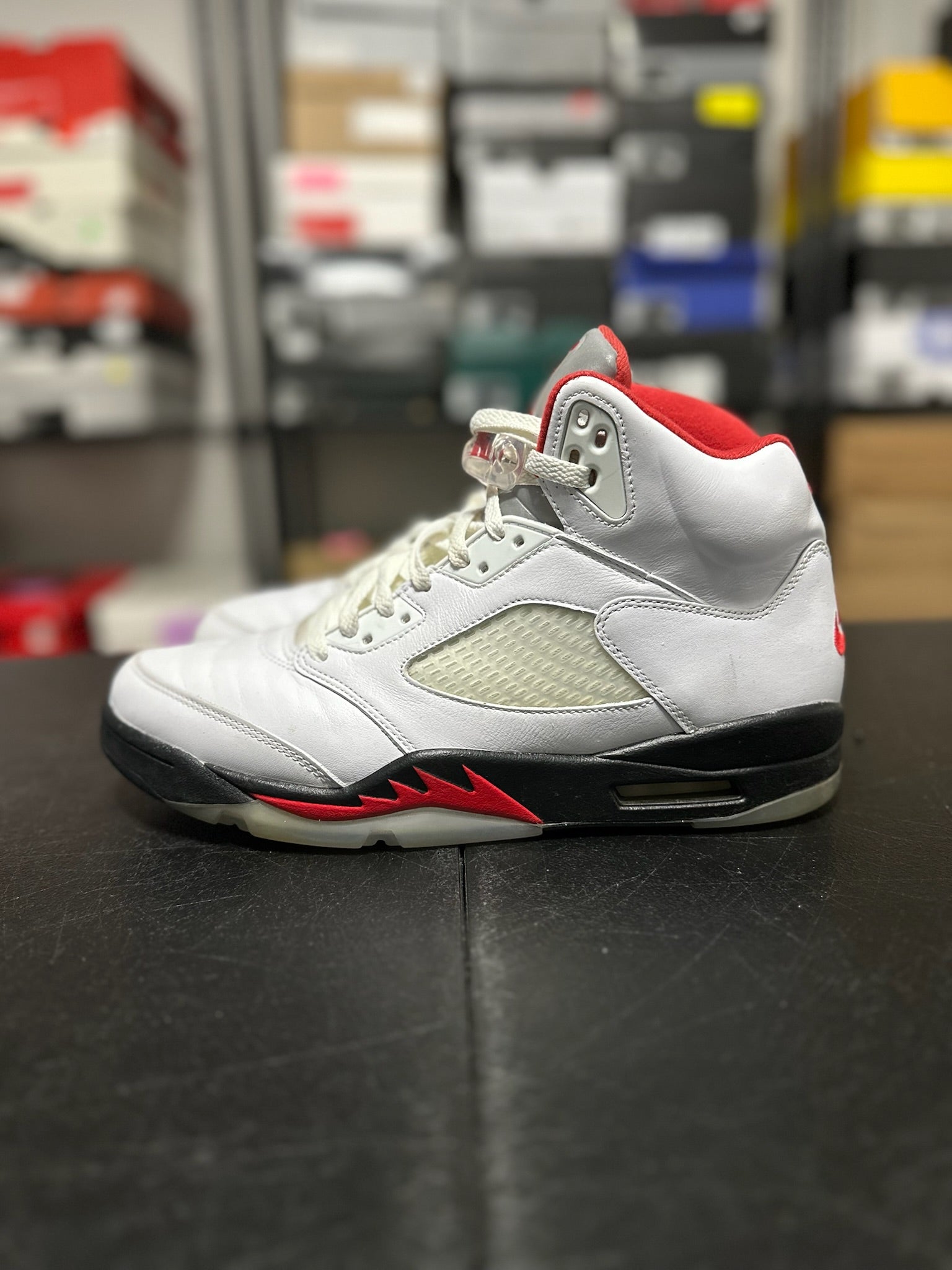 Size 11 - J5 Fire Red Silver Tongue
