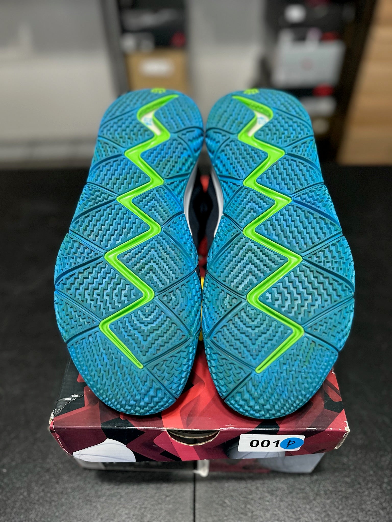 Size 11 - Kyrie 4 Dark Obsidian Think Twice