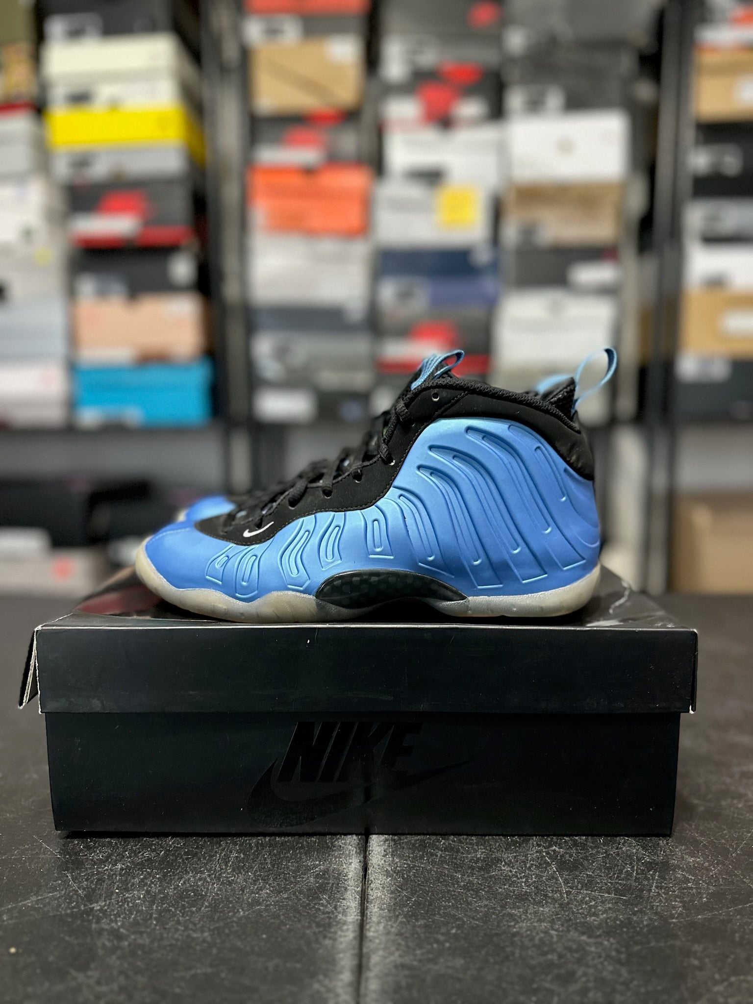 Size 7Y - Foamposite 1 University Blue