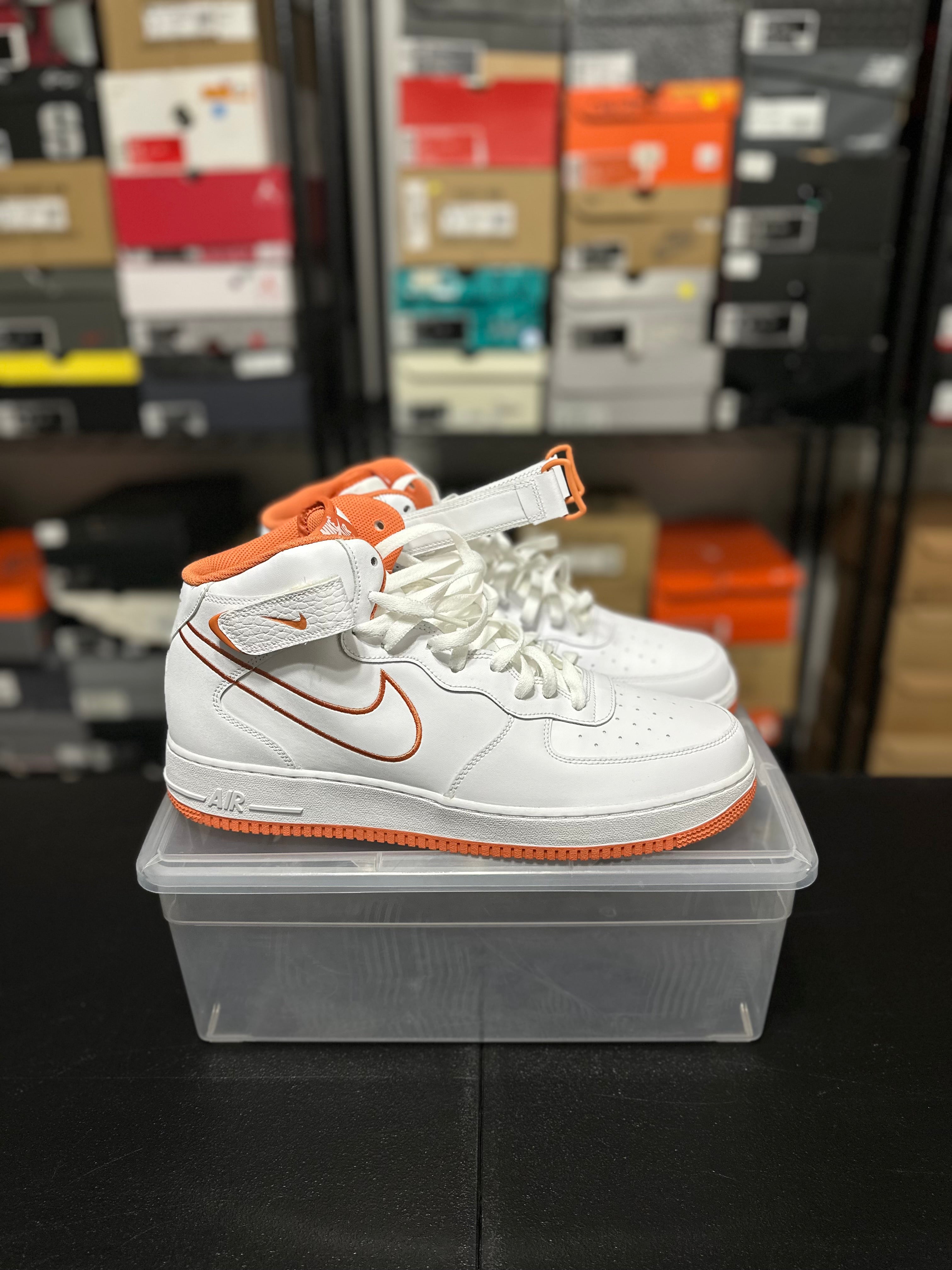 Size 14 - Air Force one mid terra orange