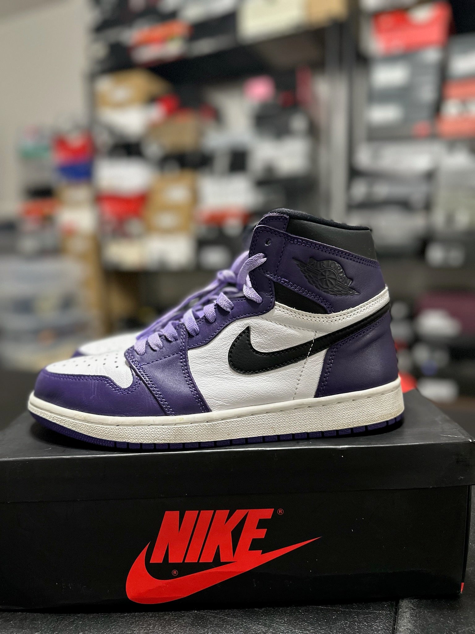 Size 10 - J1 High Court Purple White