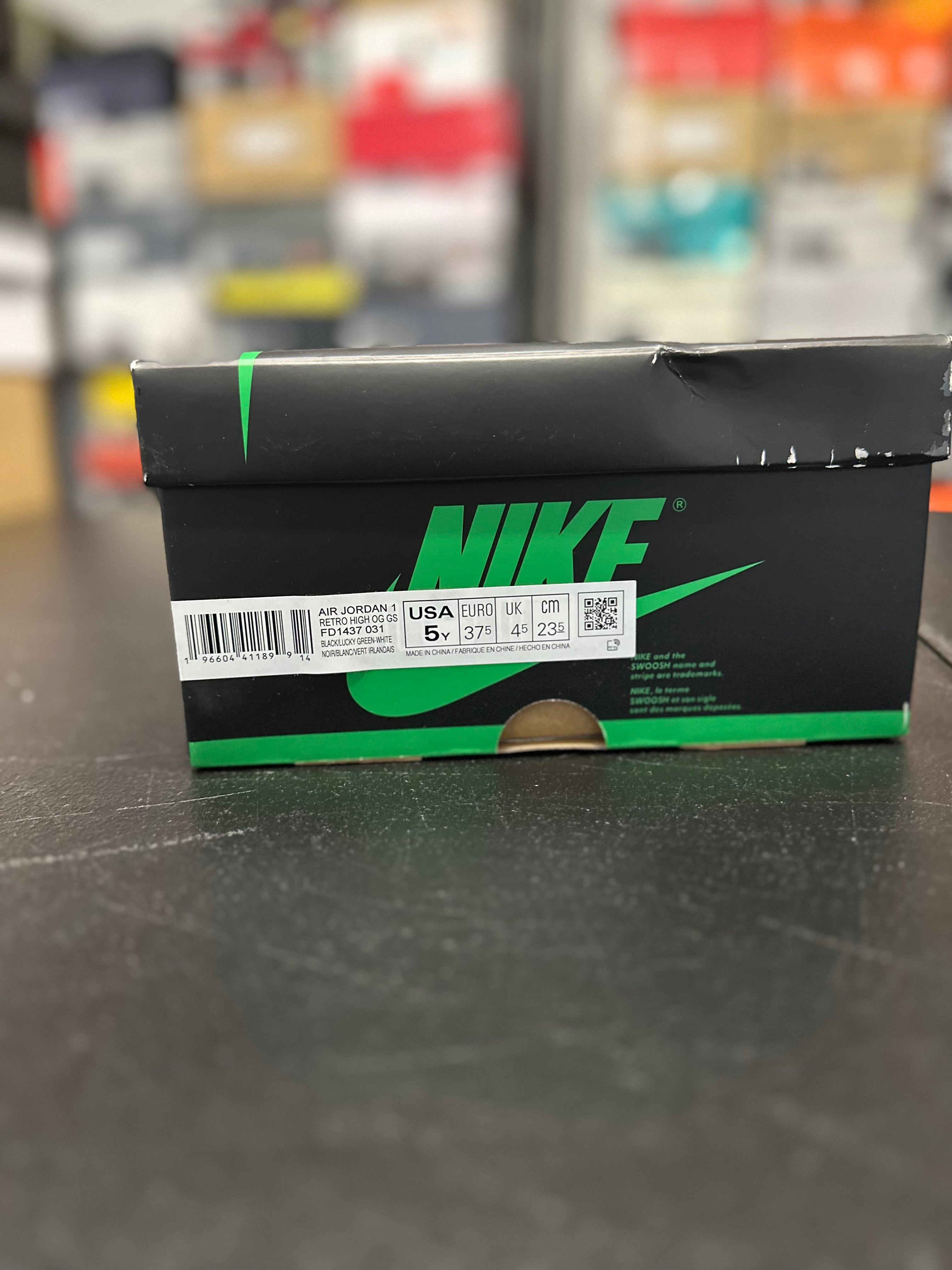Size 5y - J1 lucky green GS