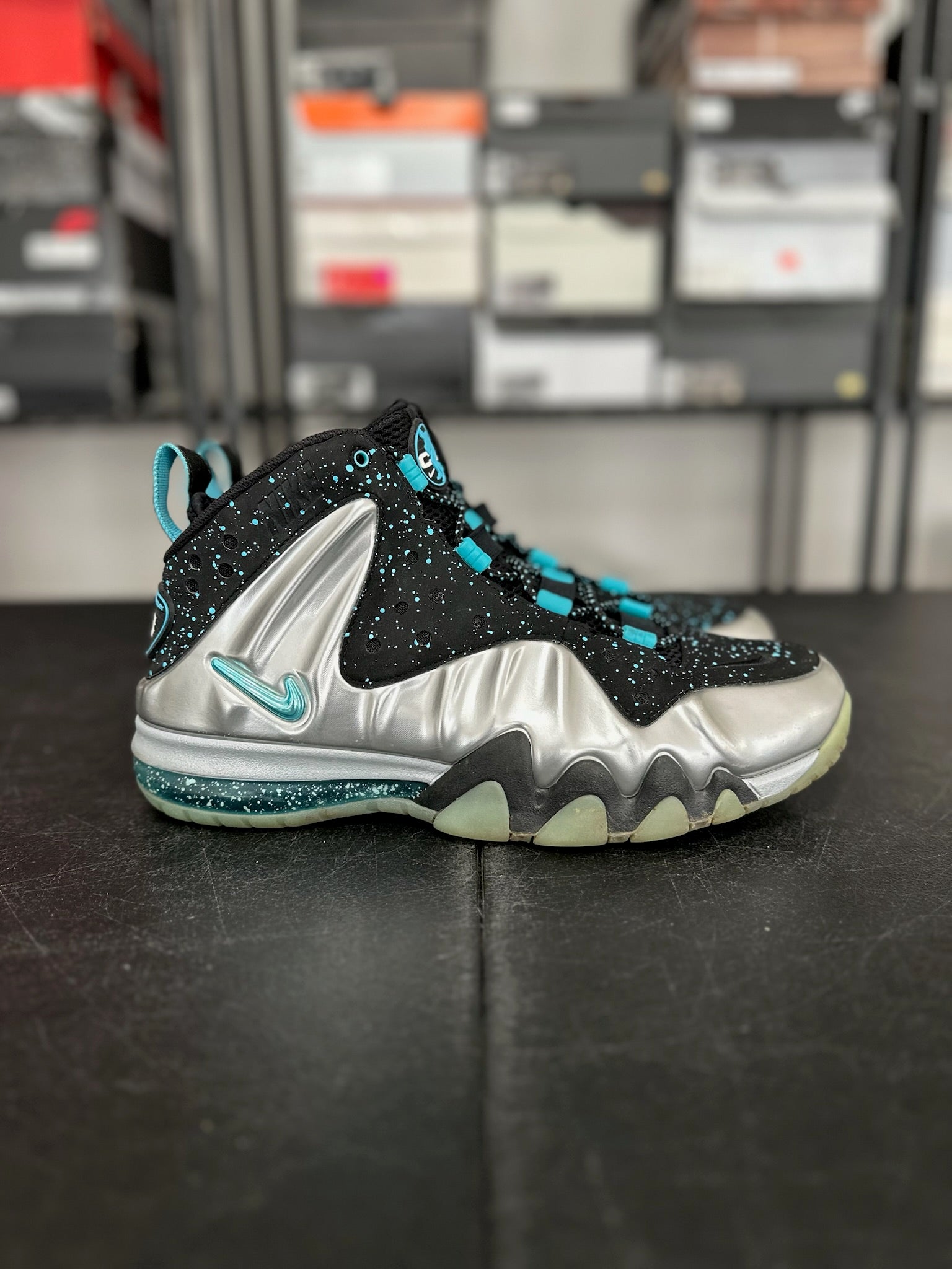 Size 11 - Barkley Posite Max Metallic Silver Gamma Blue