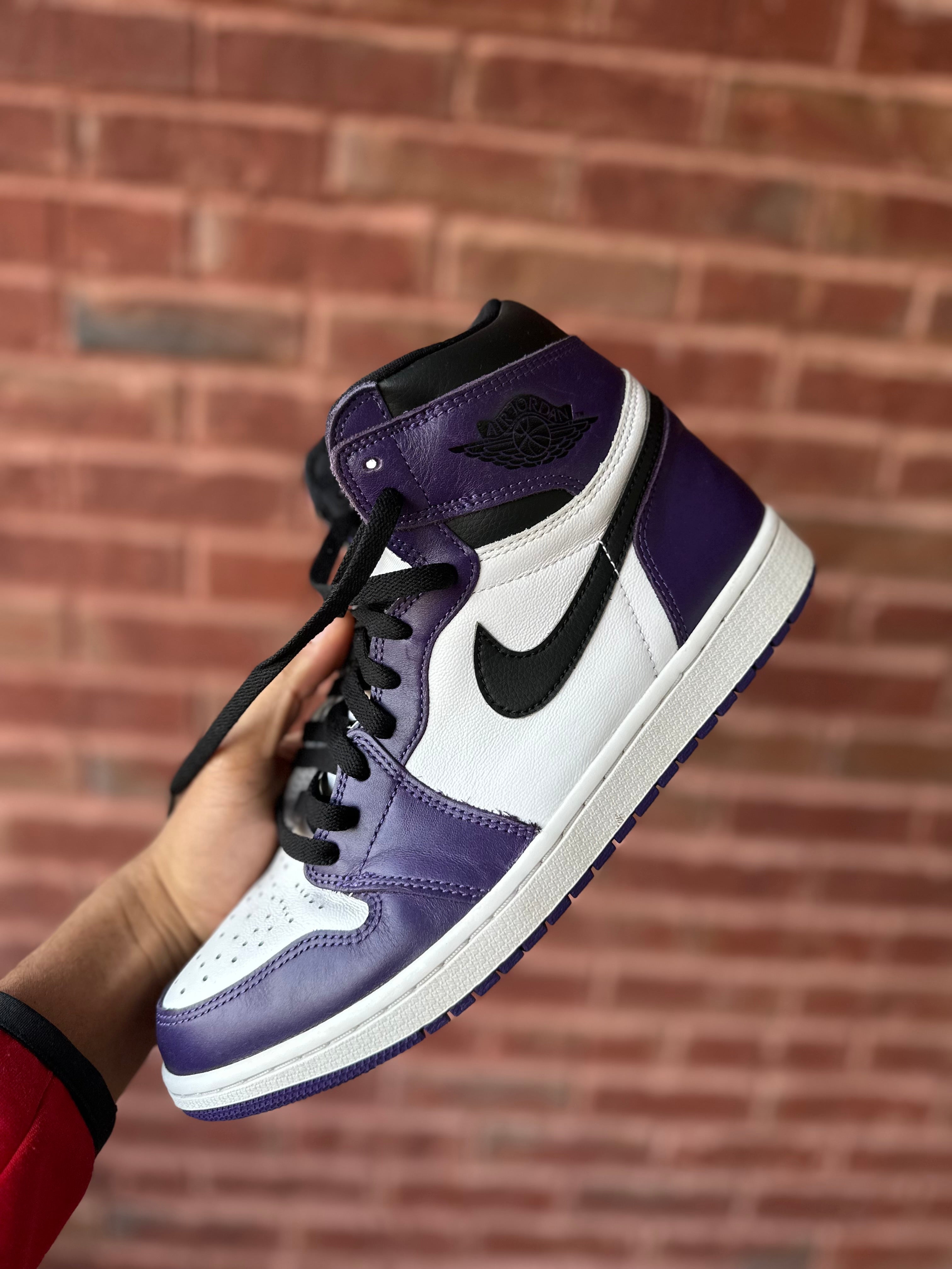 Size 10.5 - J1 court purple