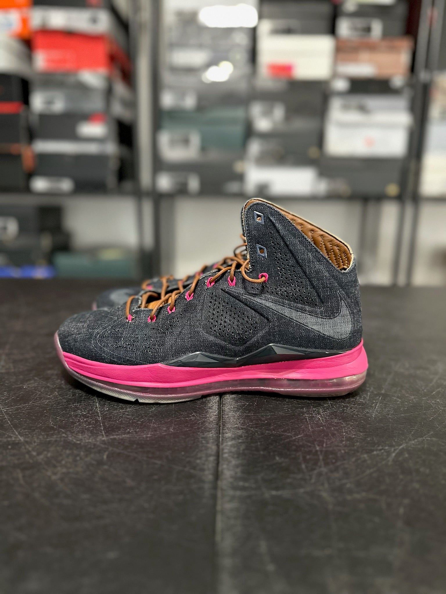 Size 9.5 - LeBron 10 Denim