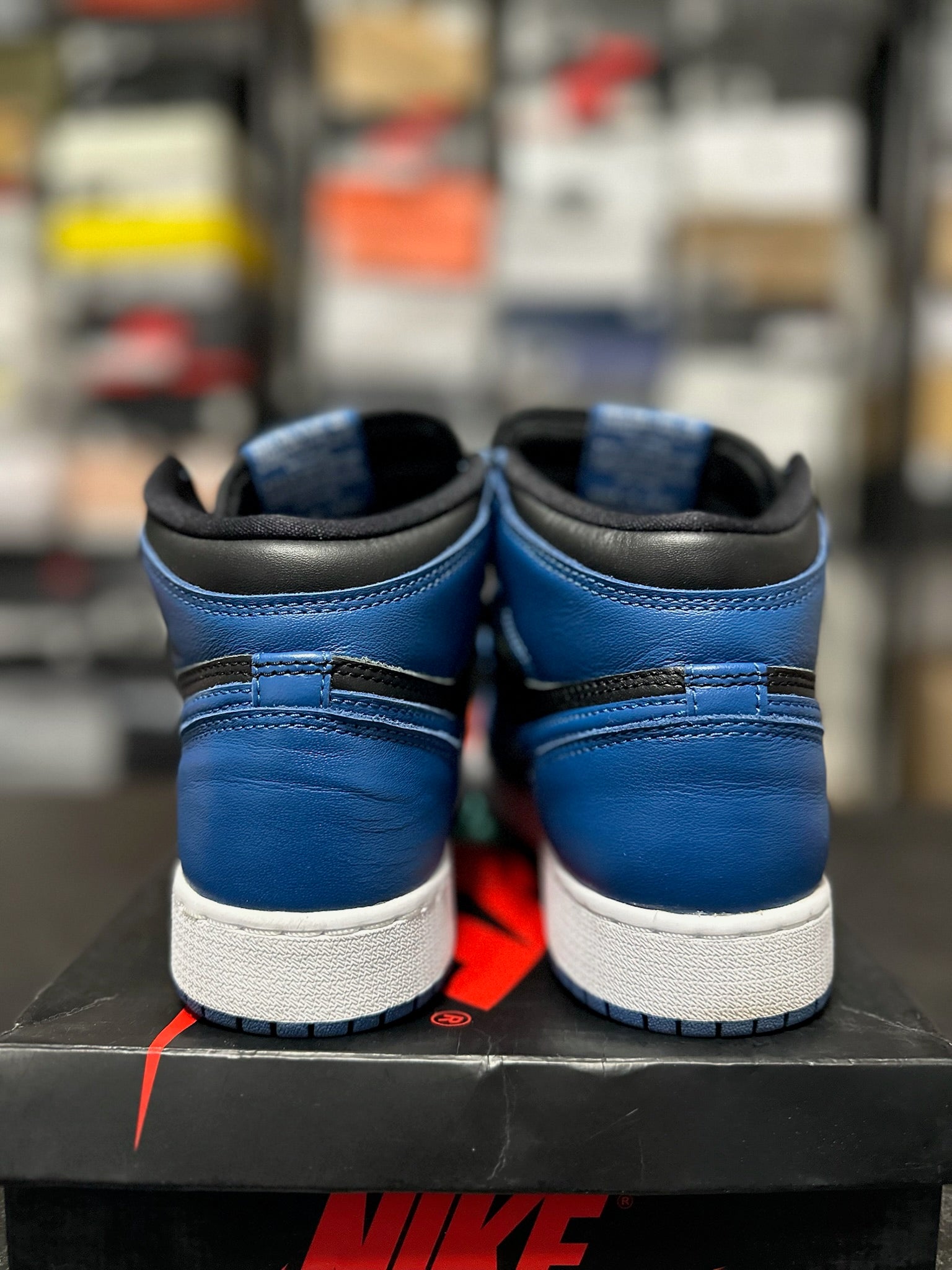 Size 5Y - J1 High Dark Marina Blue