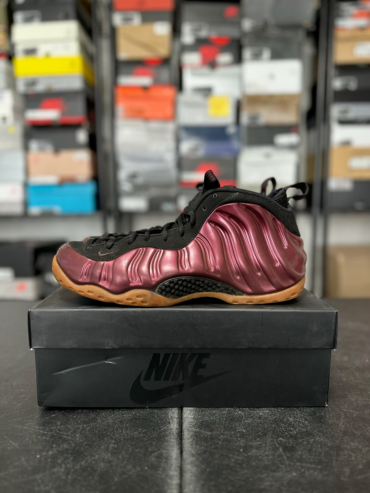 Size 12 - Foamposite 1 Maroon