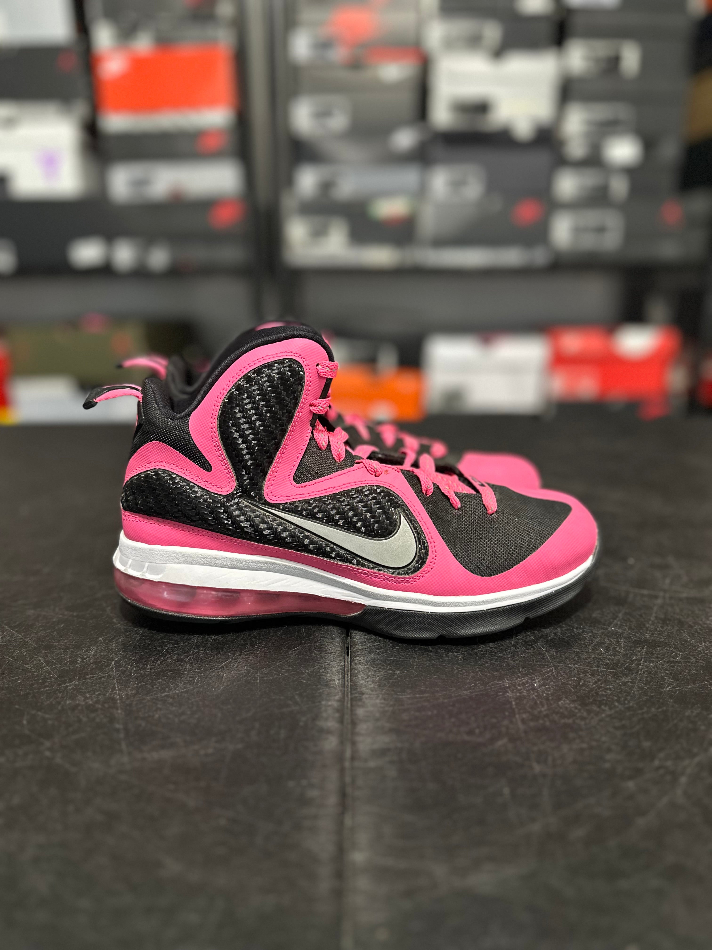 Size 6y - LeBron 9 black/pink