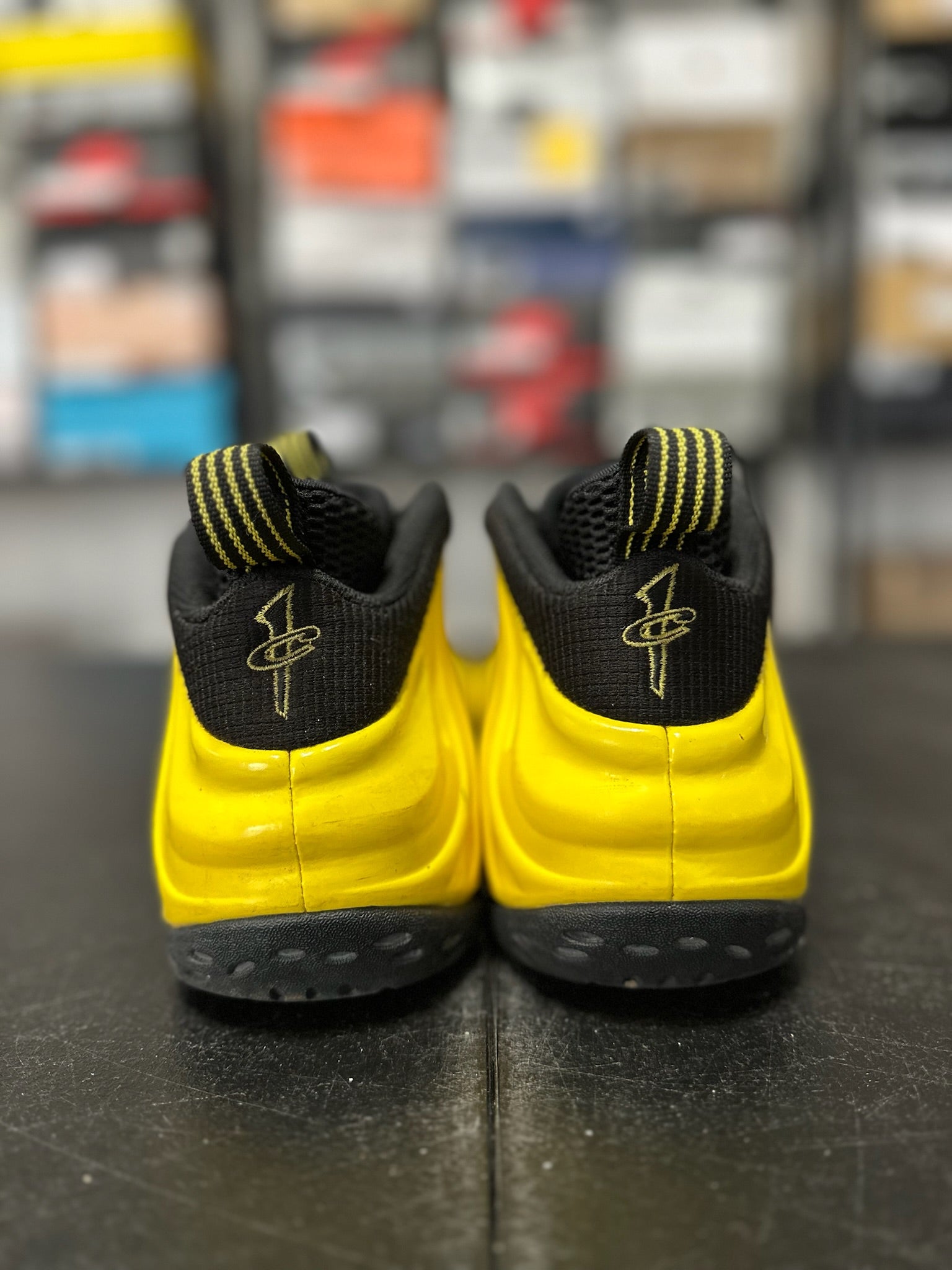 Size 9.5 - Foamposite 1 Wu-Tang Optic Yellow