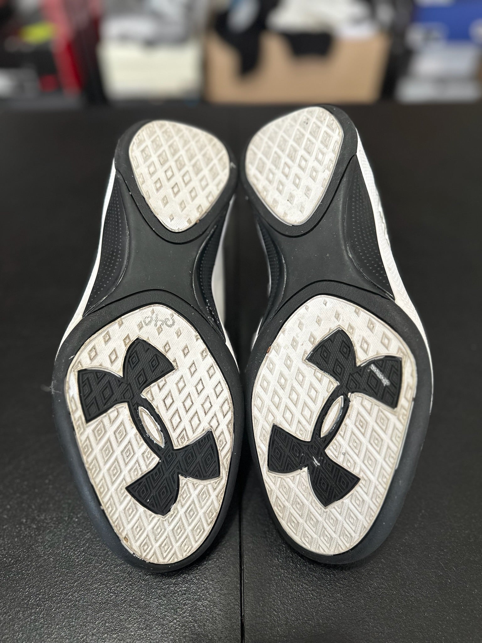 Size 9.5 - Under Armor Micro G Torch White/Black