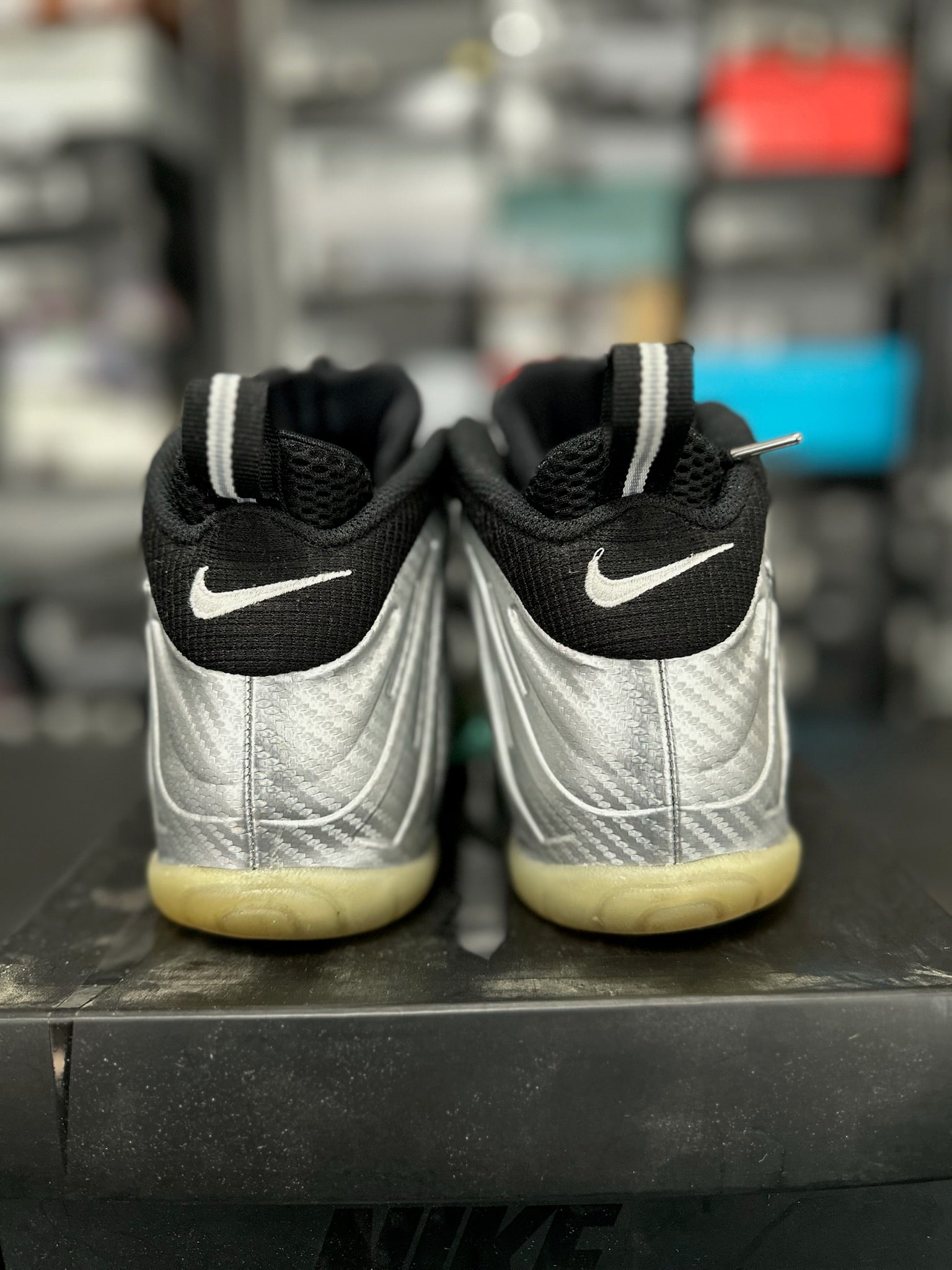 Size 6Y - Foamposite Pro Silver Surfer