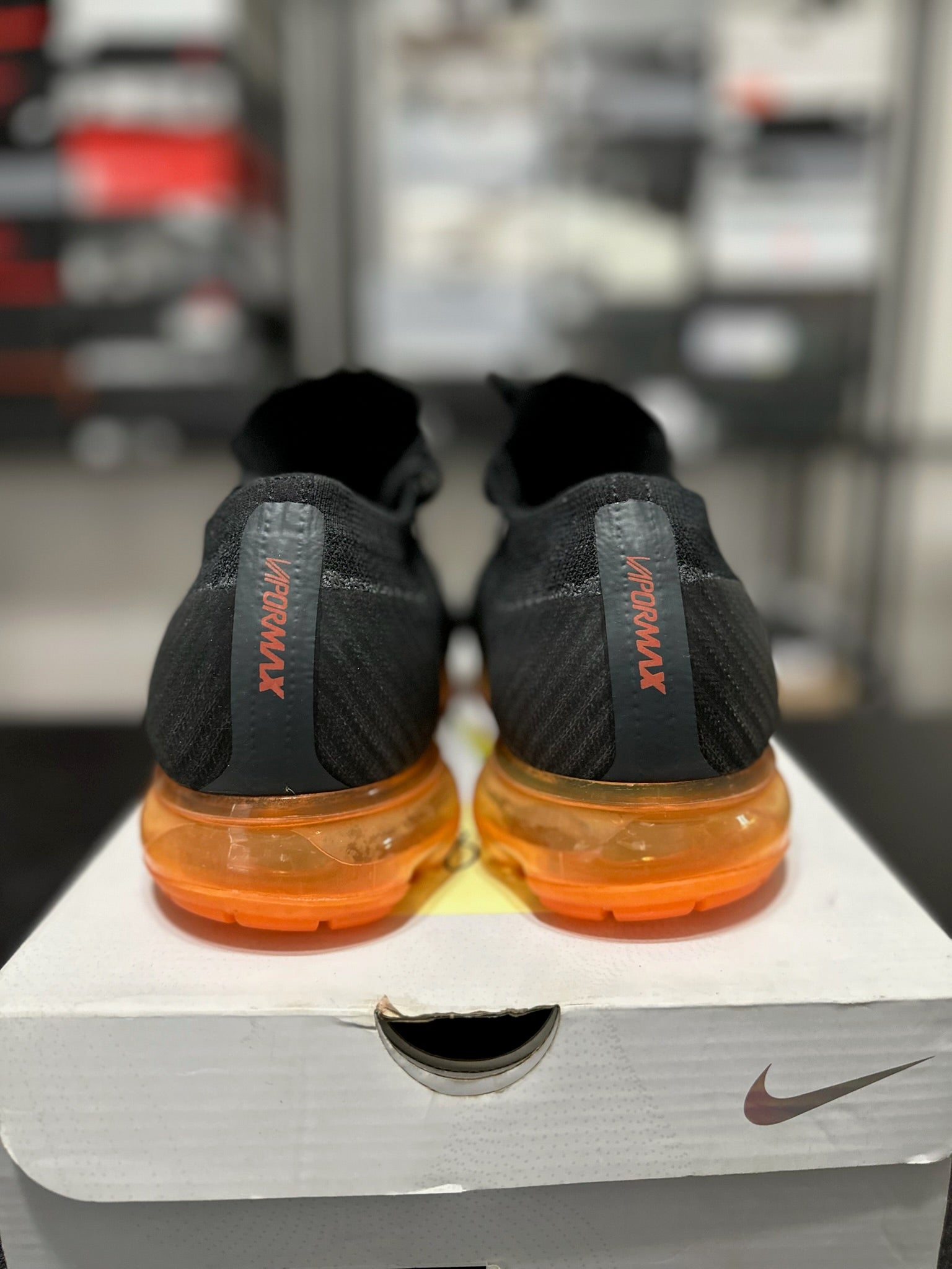 Size 11.5 - VaporMax 2 Black Orange
