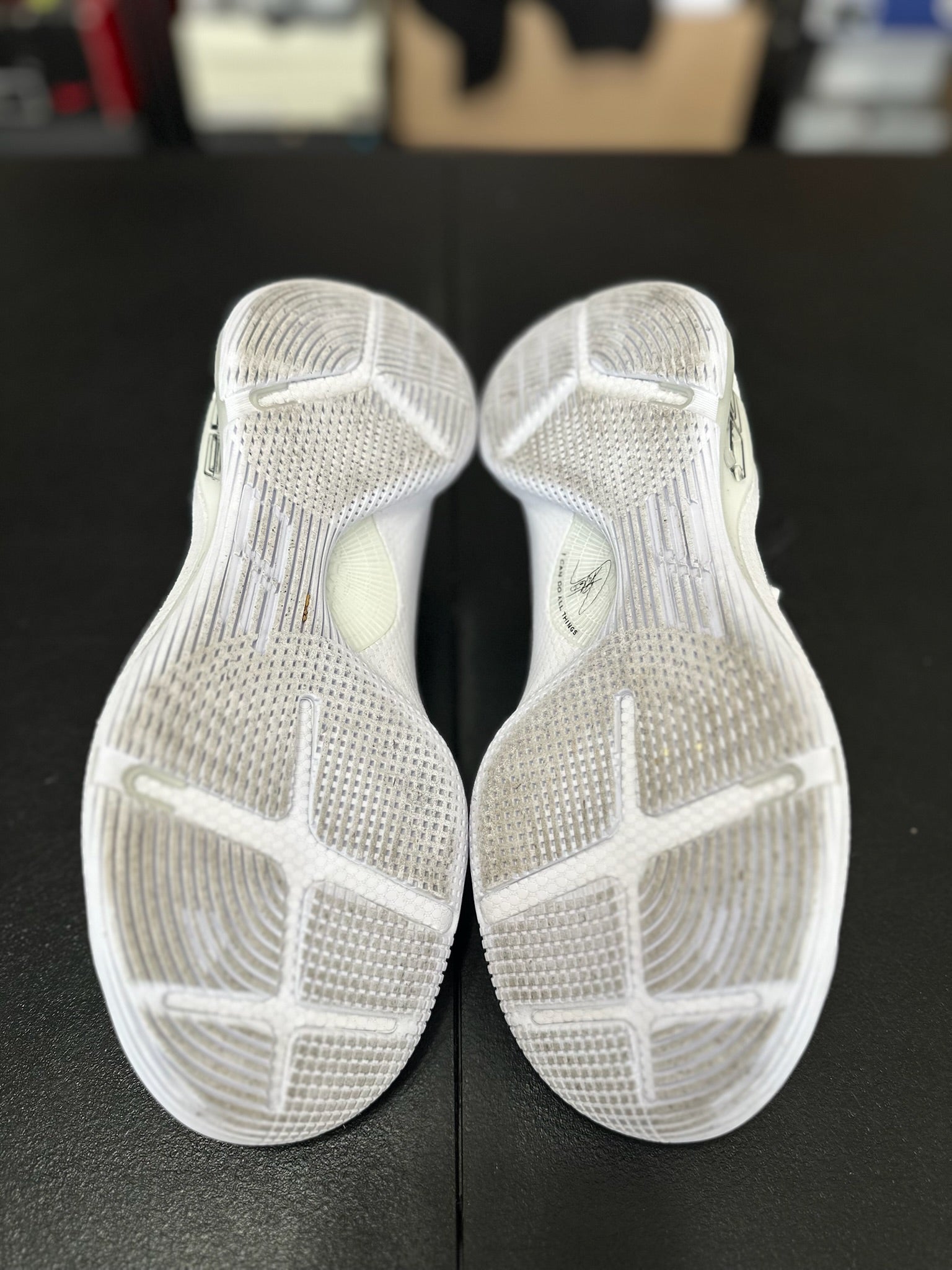 Size 9.5 - Curry 6 White/Black